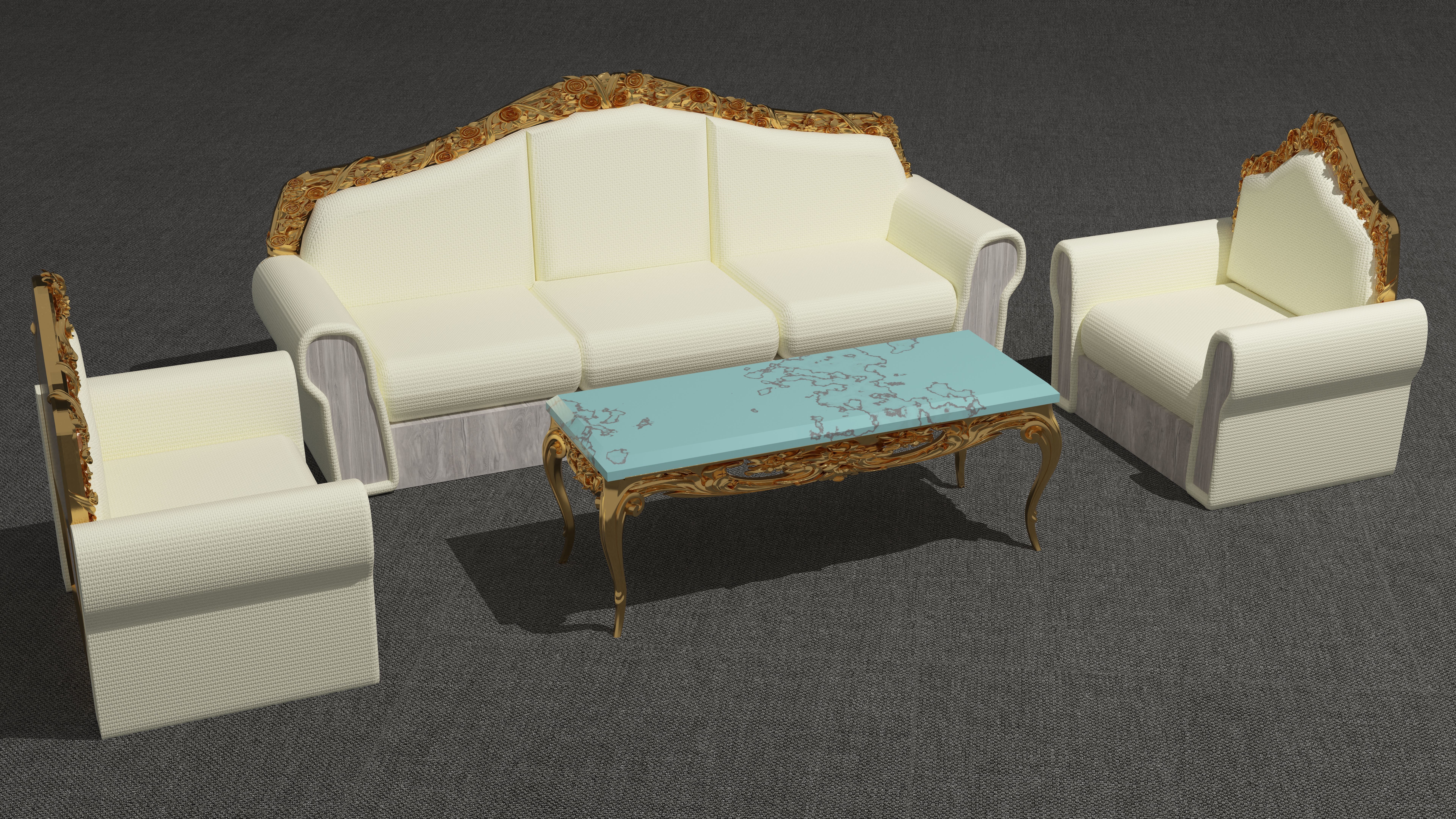 Sofa Set 8K 3D model_4