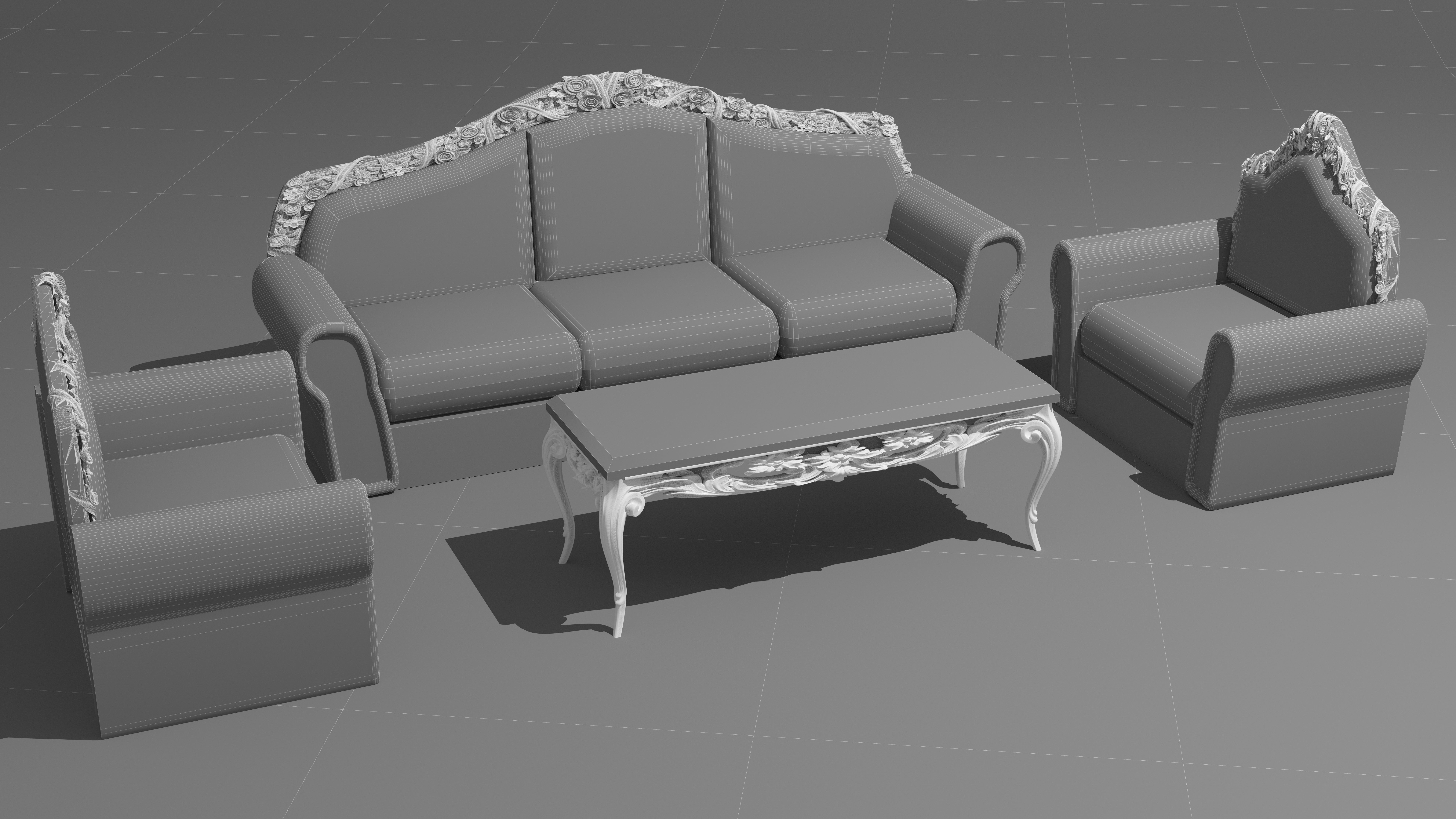 Sofa Set 8K 3D model_12