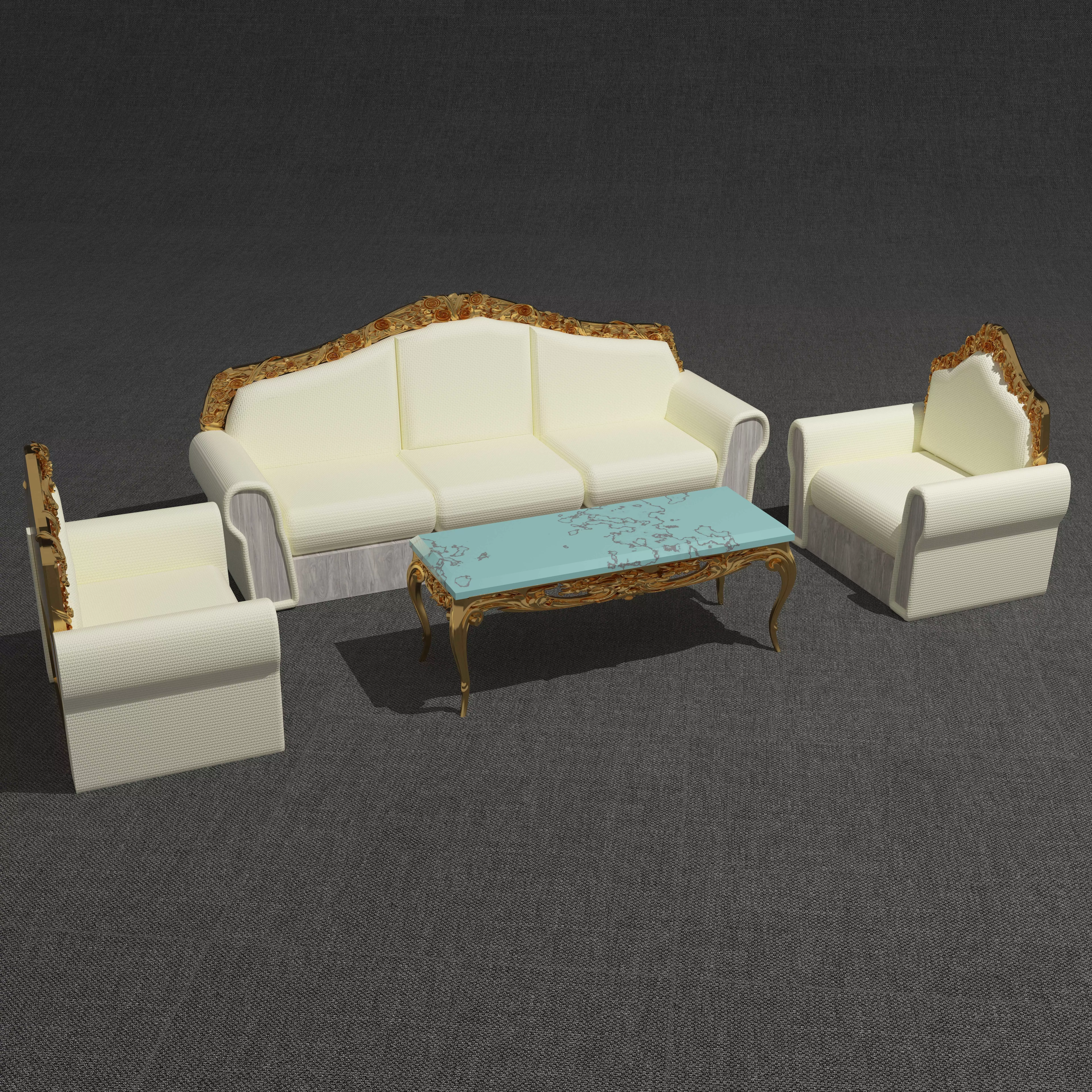 Sofa Set 8K 3D model_0