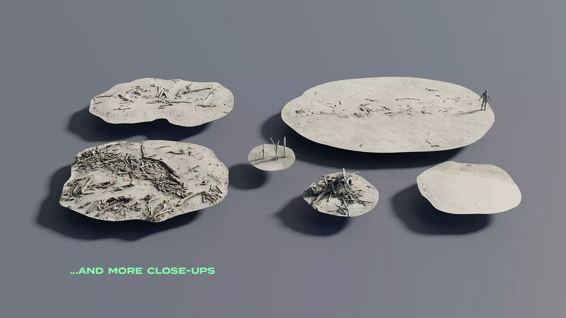 Coastal Environment Kitbash Set 3D model_5