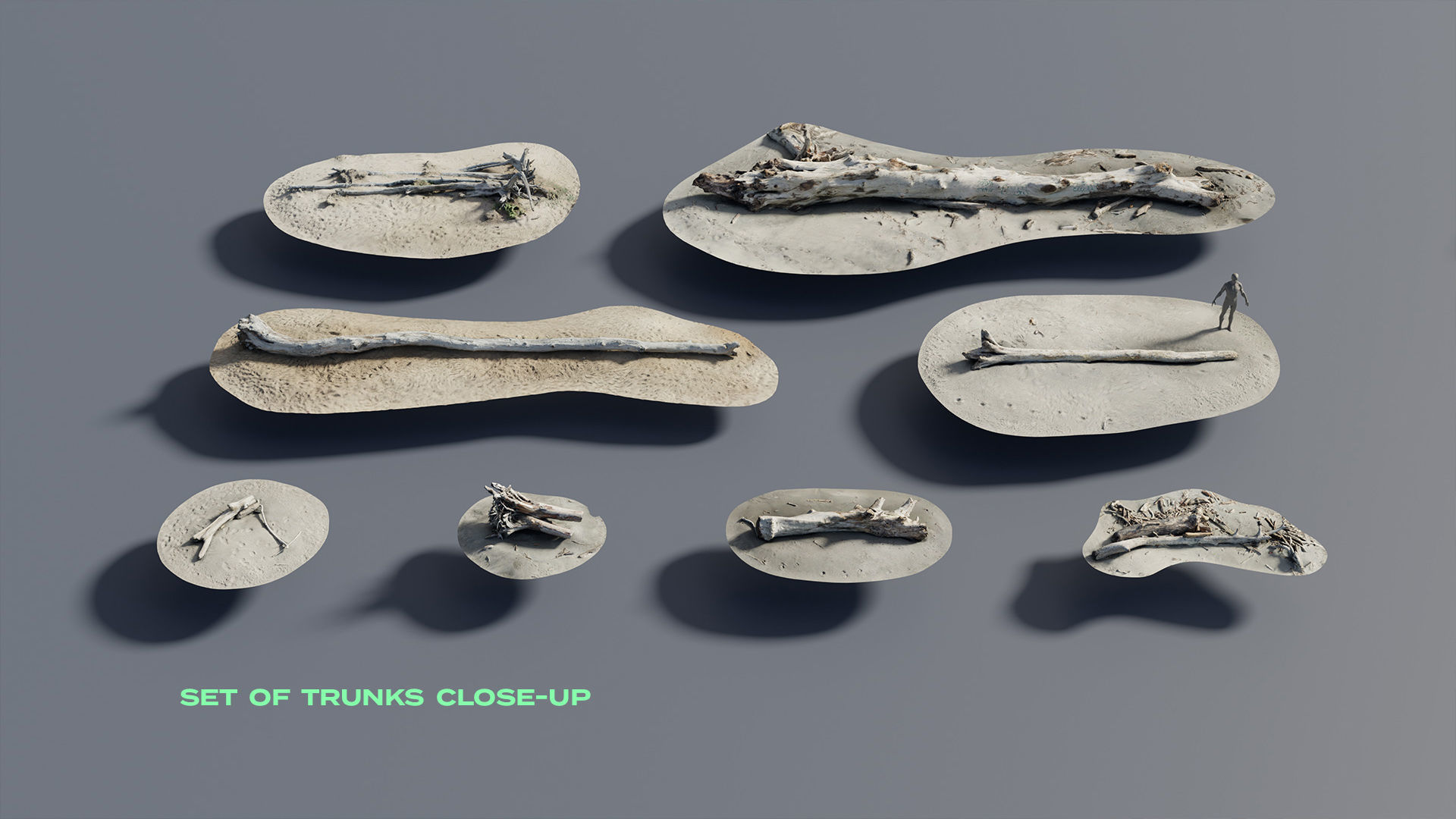 Coastal Environment Kitbash Set 3D model_3