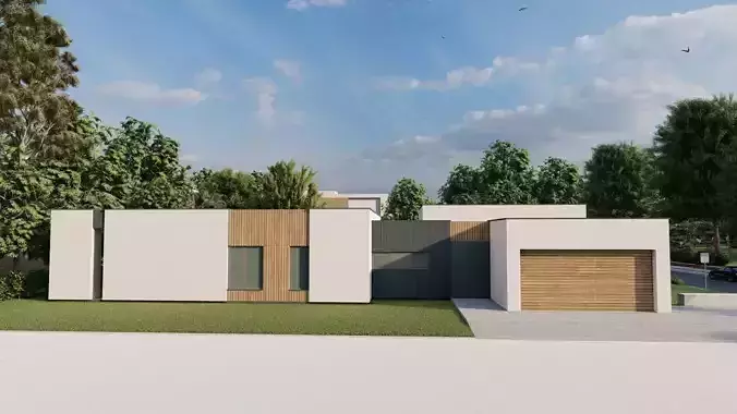 Casa Scene-villa-modern house 3D model