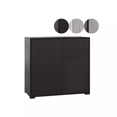 HOMCOM High Gloss Buffet Black