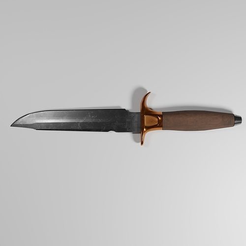 Combat Dagger Low-poly 3D model
