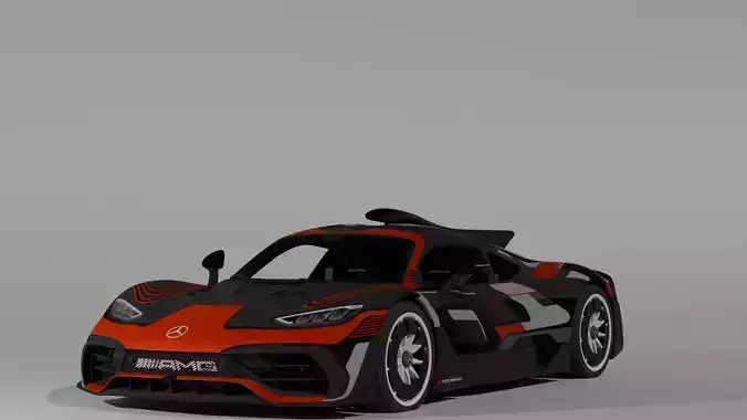 Mercedes AMG One 2021 HQ 3d model