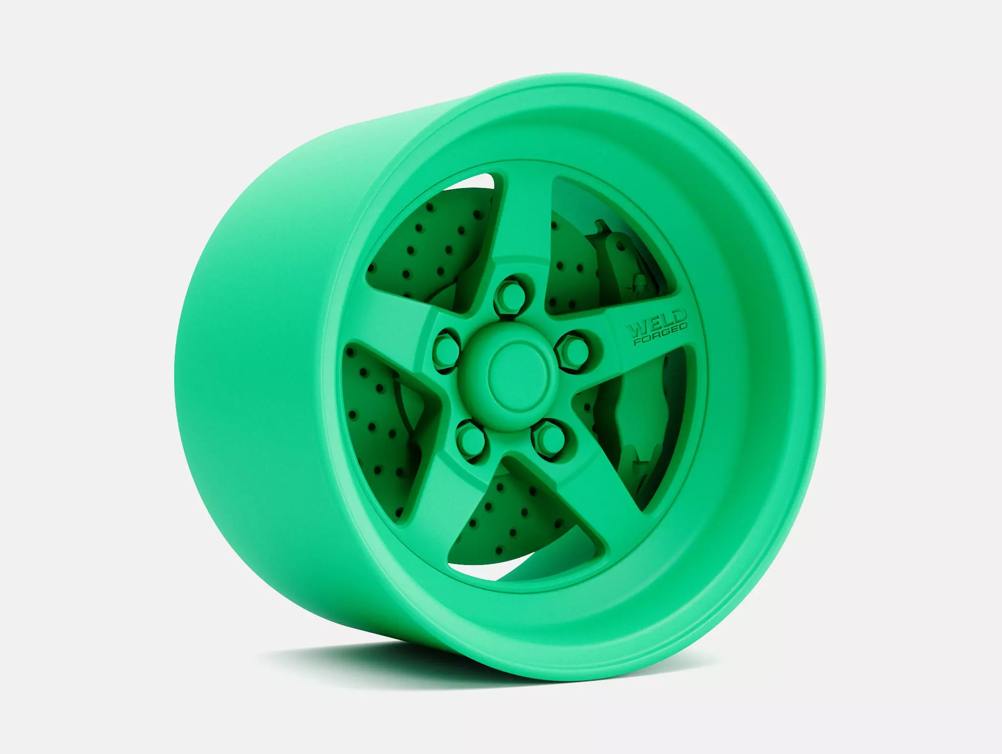 15x10 Weld S71 Wheel and Brake 3D print model_1