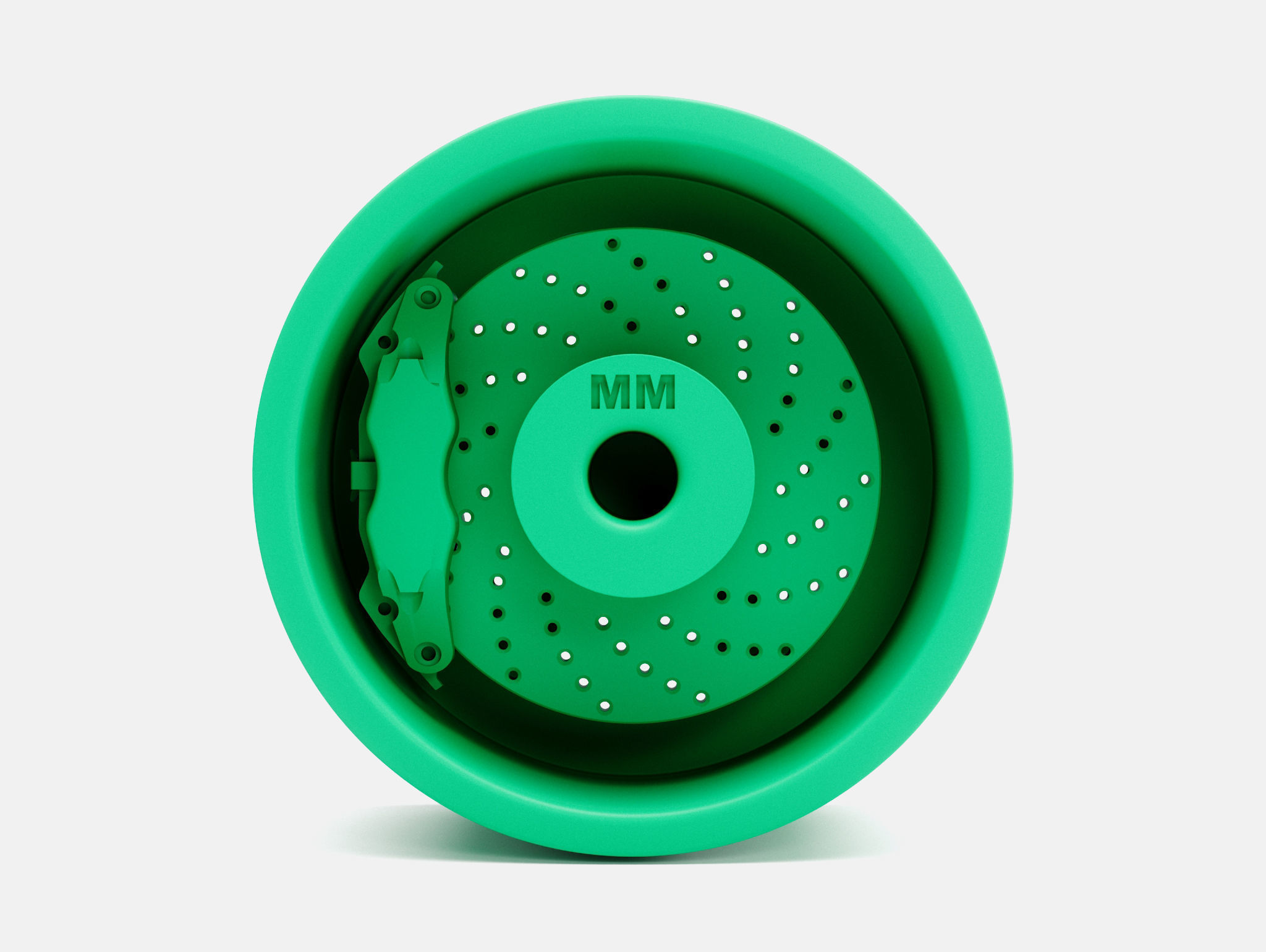 15x10 Weld S71 Wheel and Brake 3D print model_4