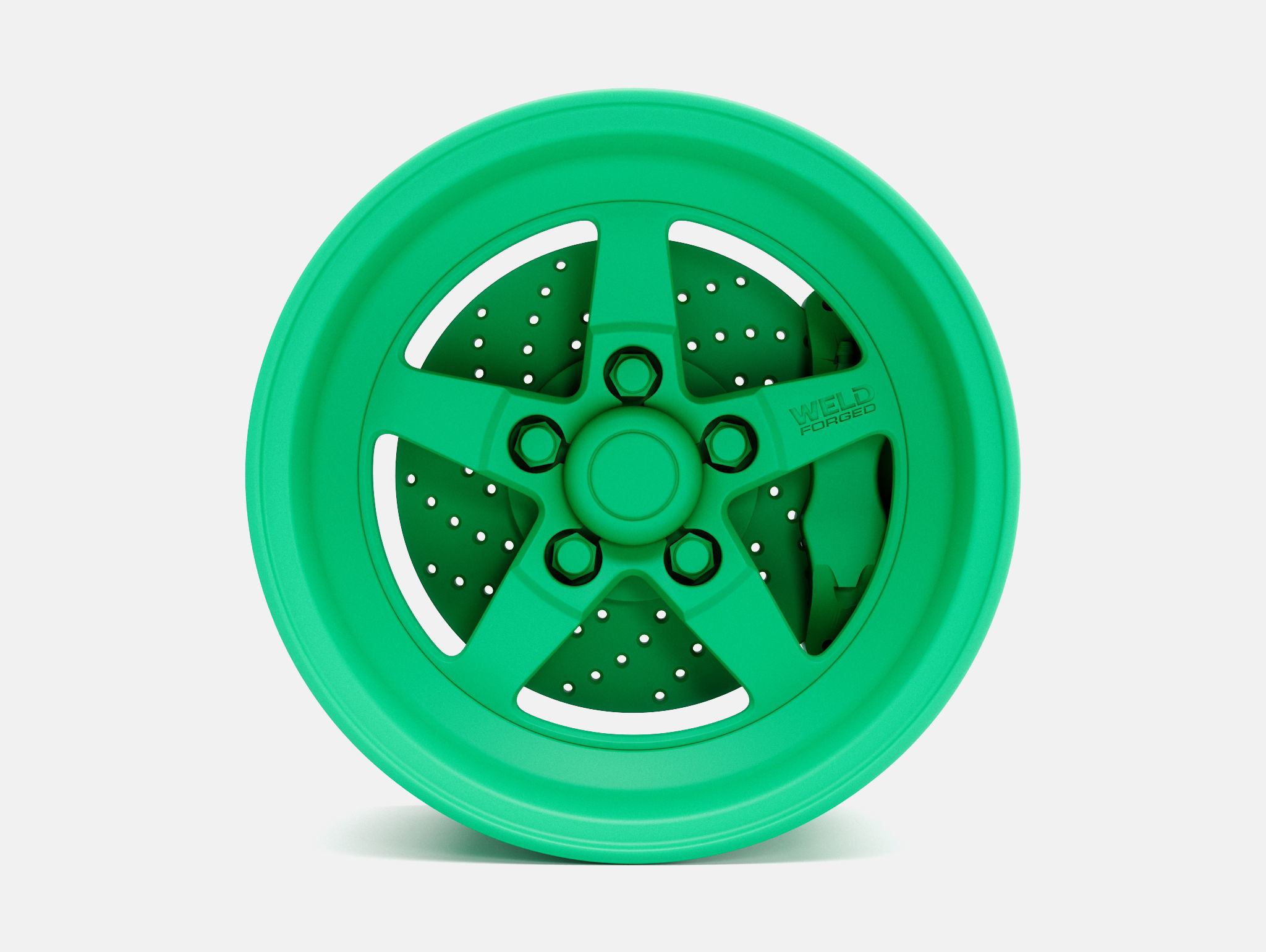 15x10 Weld S71 Wheel and Brake 3D print model_3