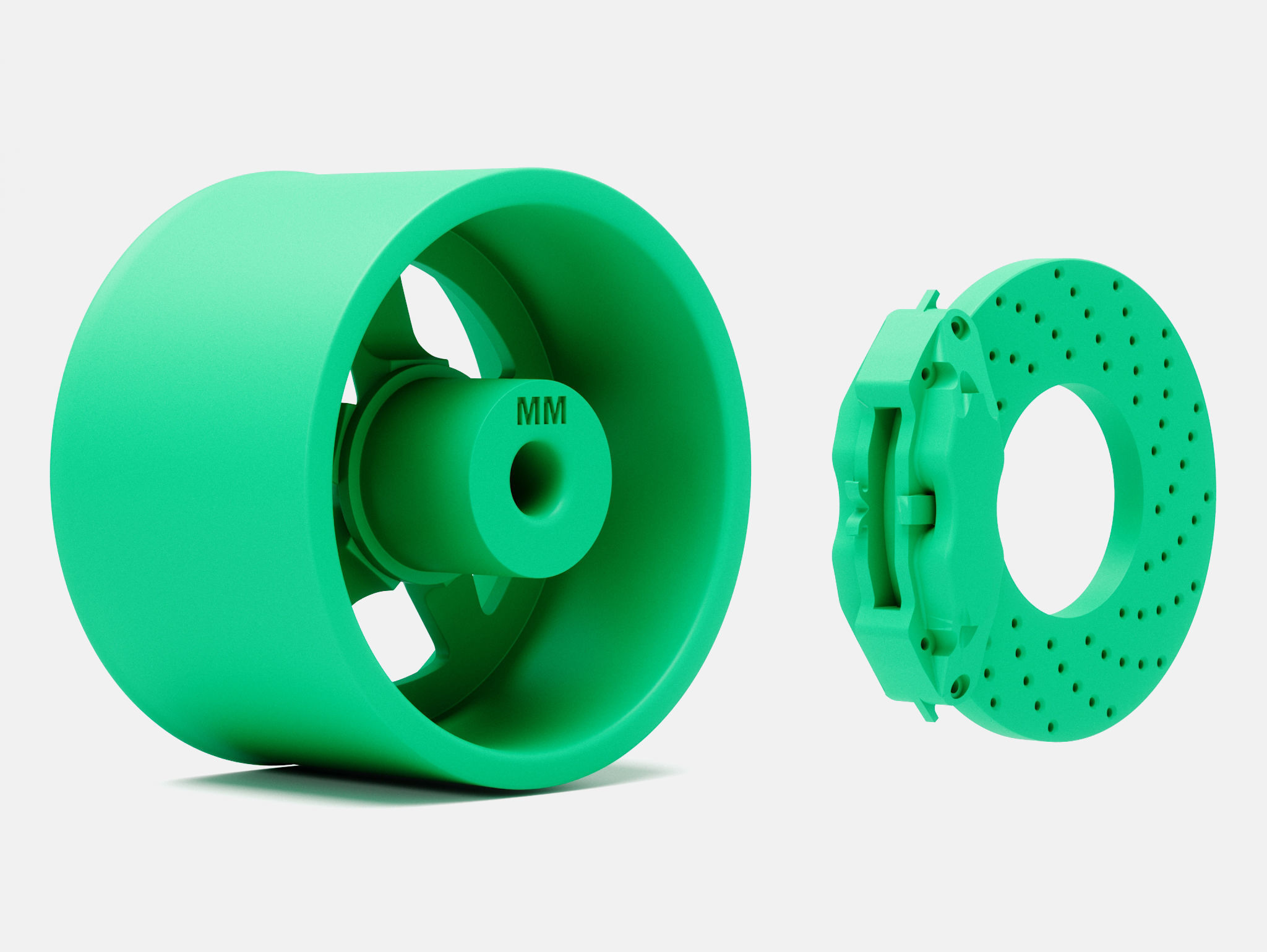 15x10 Weld S71 Wheel and Brake 3D print model_6