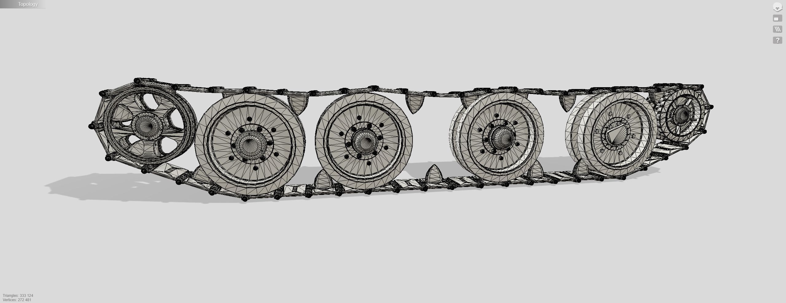 Tank tracks 3D model_9