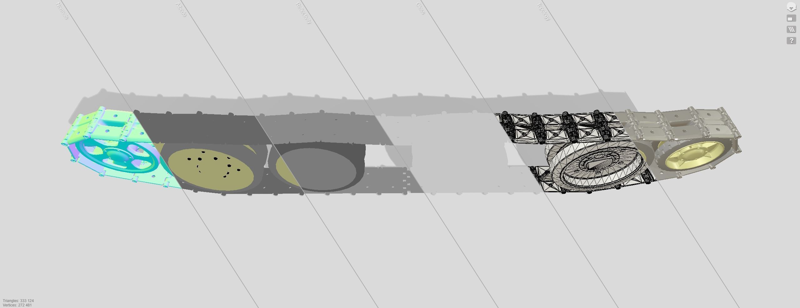 Tank tracks 3D model_12