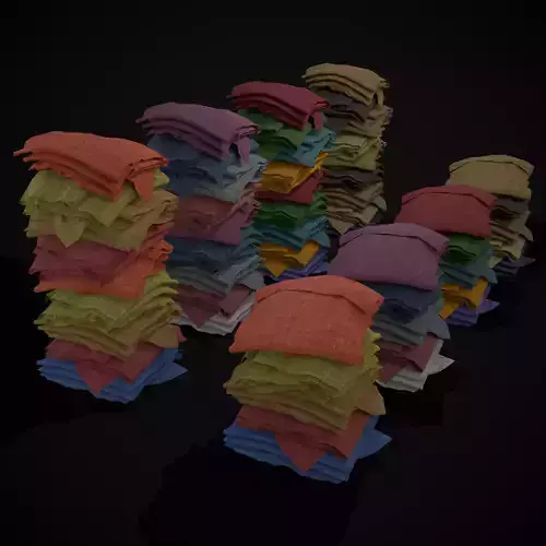 Folded Cloth Piles