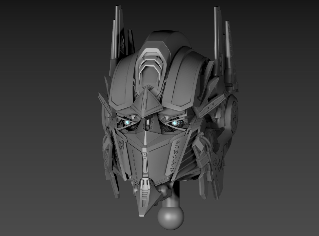 Optimus Head 3d print model 3D print model_4