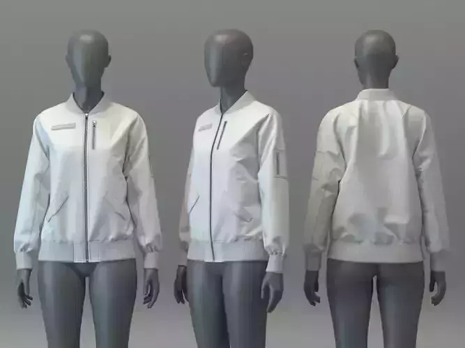 Bomber Jacket with Multiple Pockets