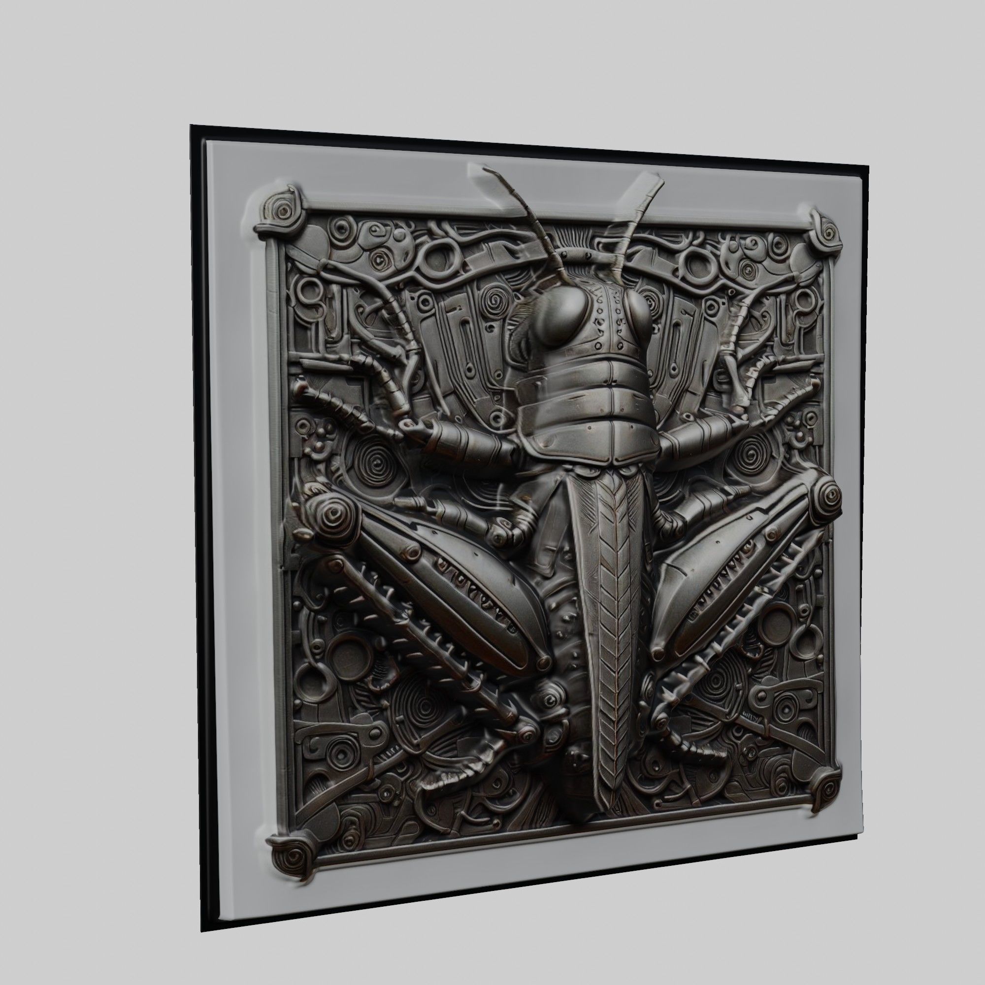 Grasshopper Animal 3D print model_1