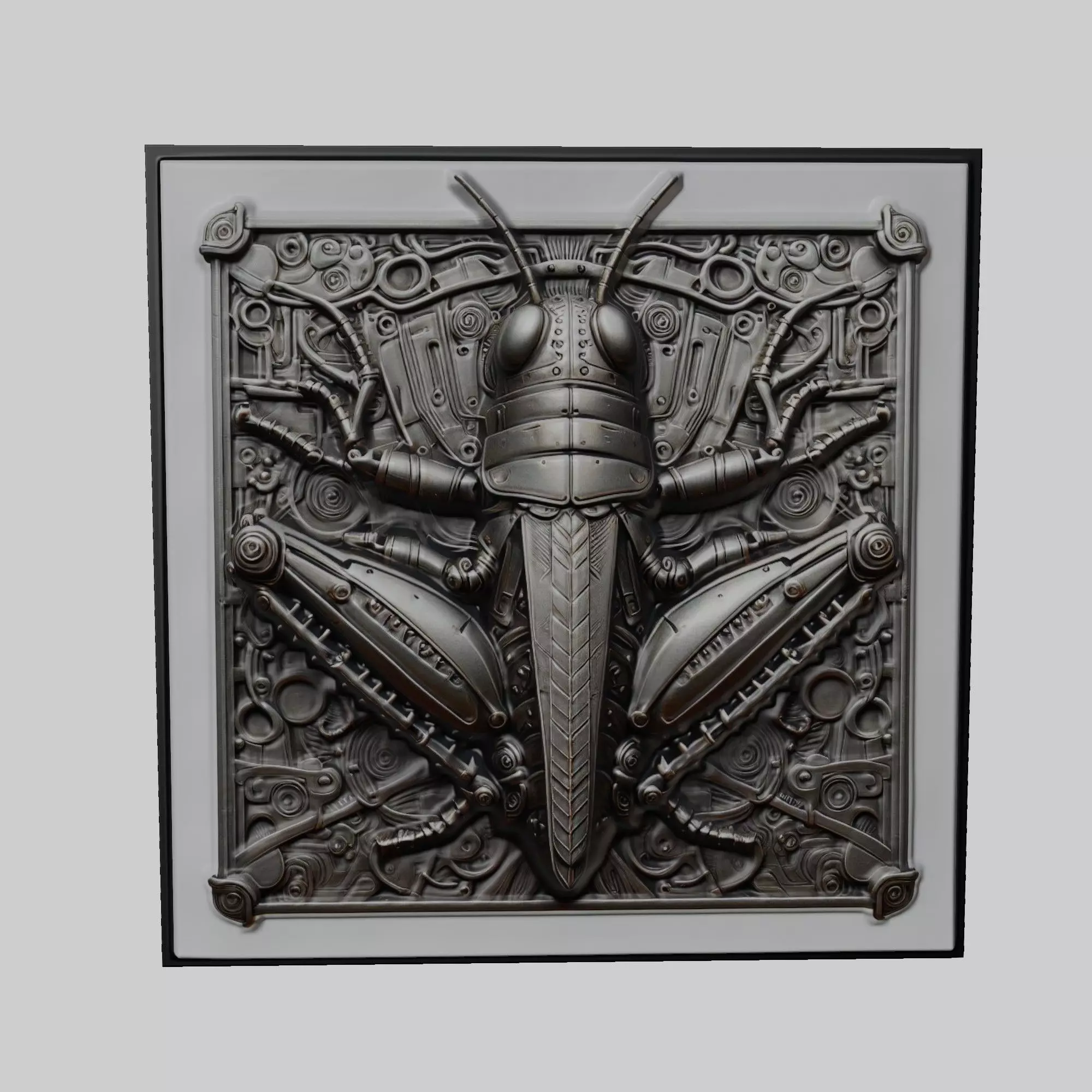 Grasshopper Animal 3D print model_0