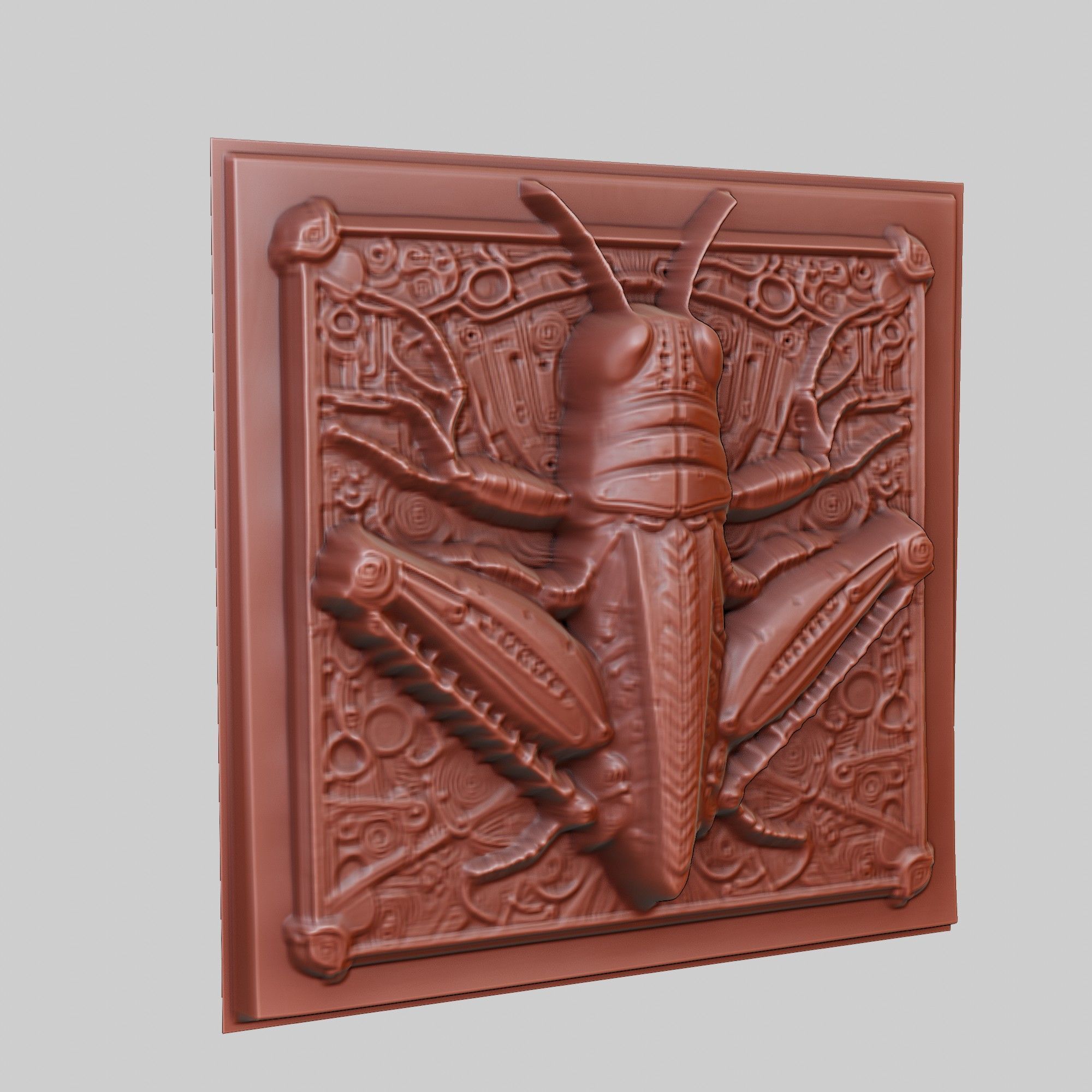 Grasshopper Animal 3D print model_3