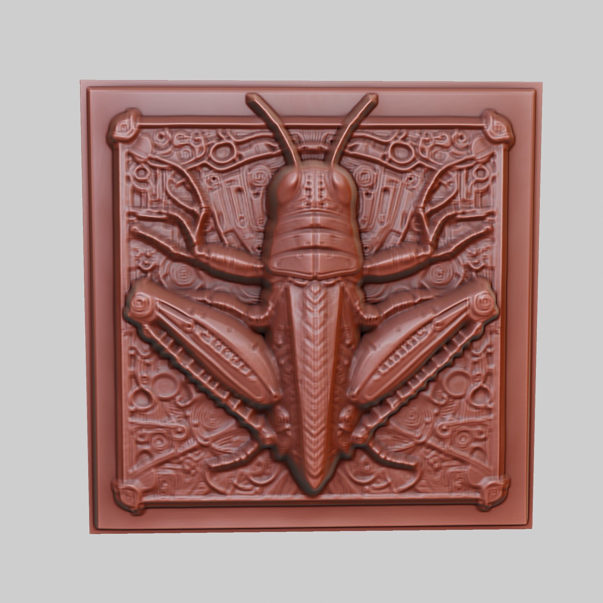 Grasshopper Animal 3D print model_2