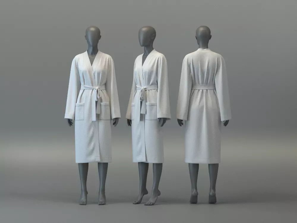 Waffle Bathrobe 3D model