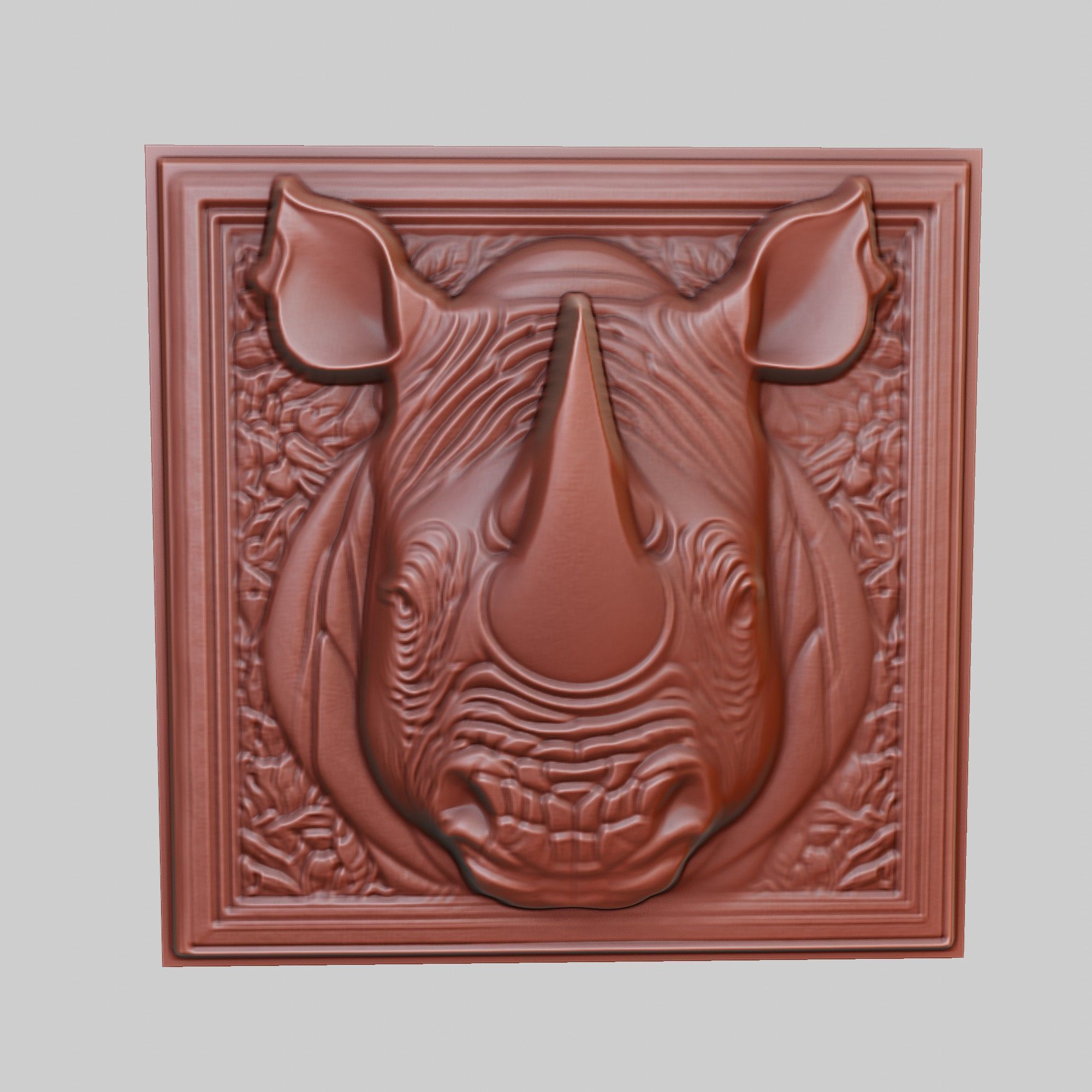Rhinoceros Animal 3D print model_2