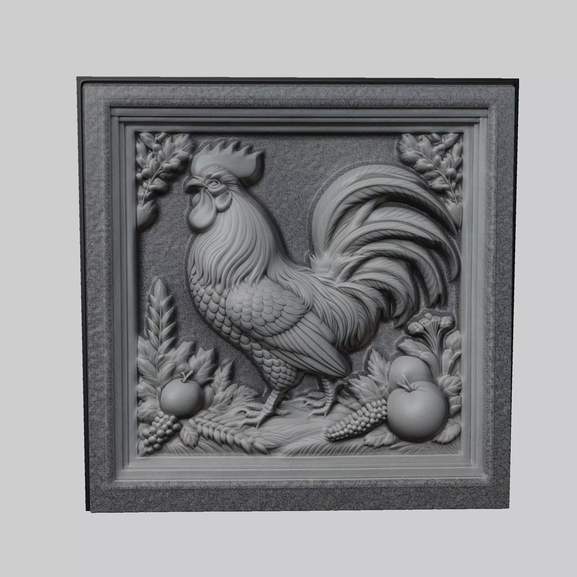 Rooster Animal 3D print model_0