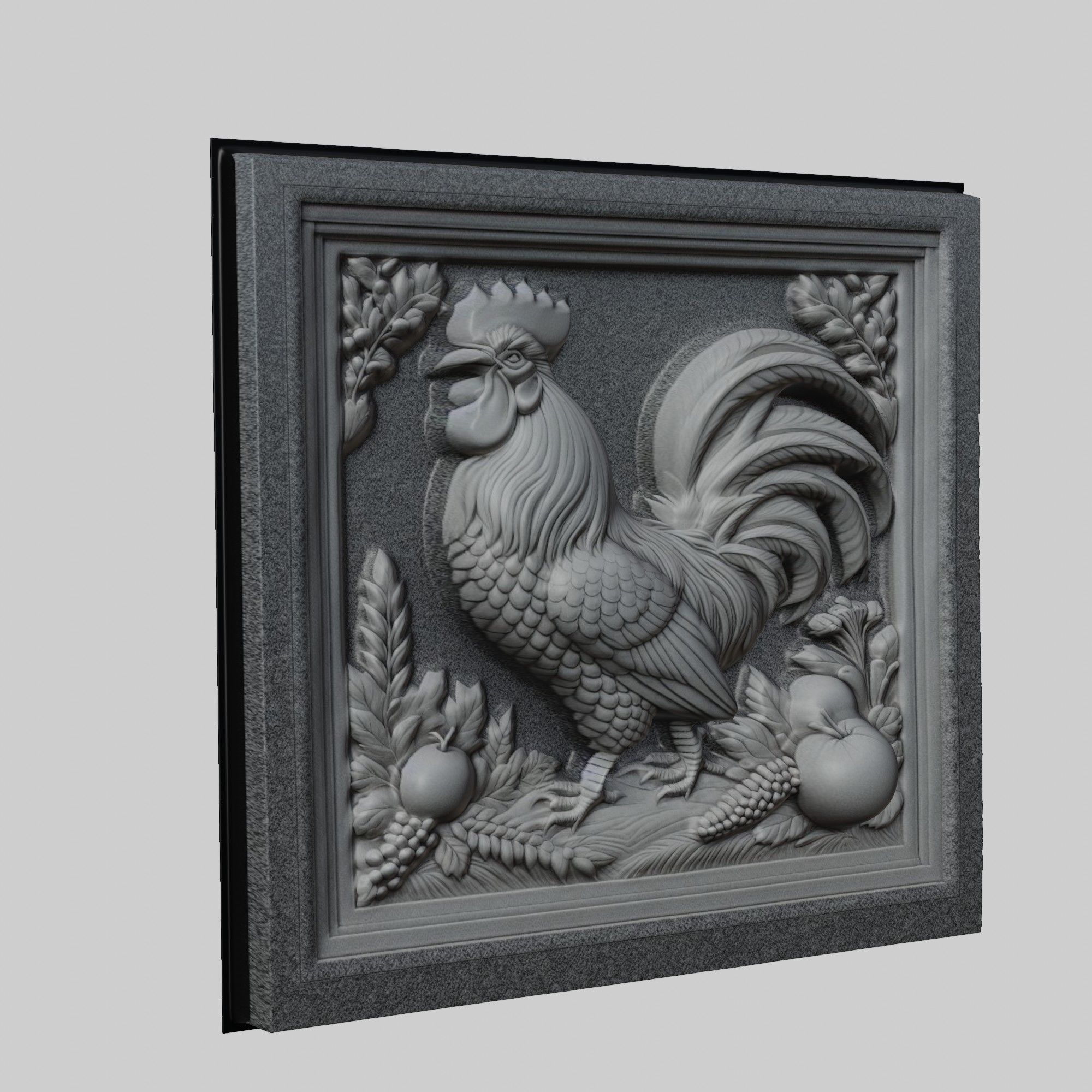 Rooster Animal 3D print model_1