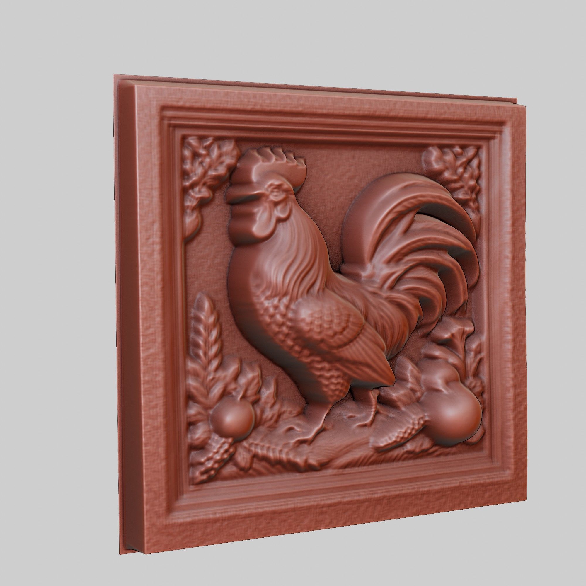 Rooster Animal 3D print model_3