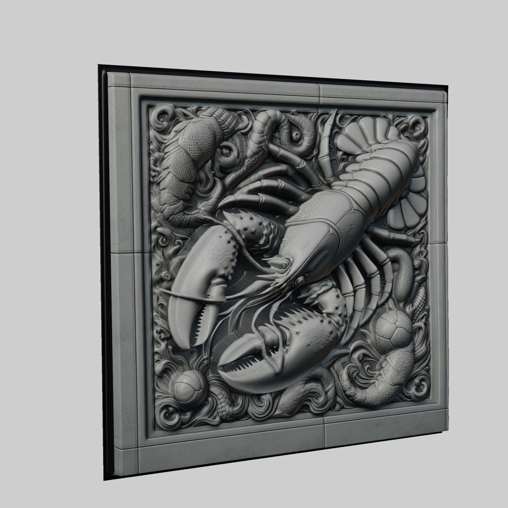 Lobster Animal 3D print model_1