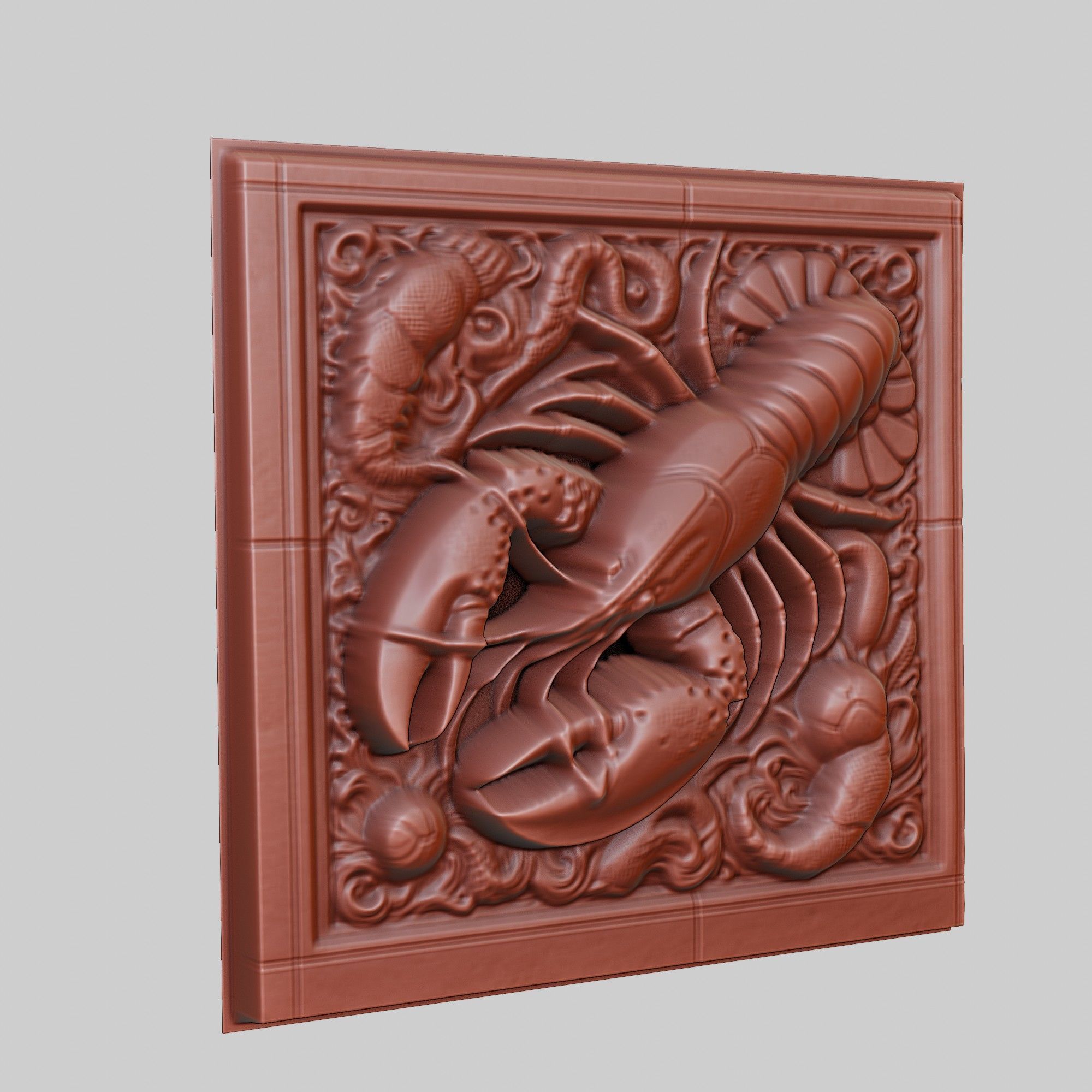 Lobster Animal 3D print model_3