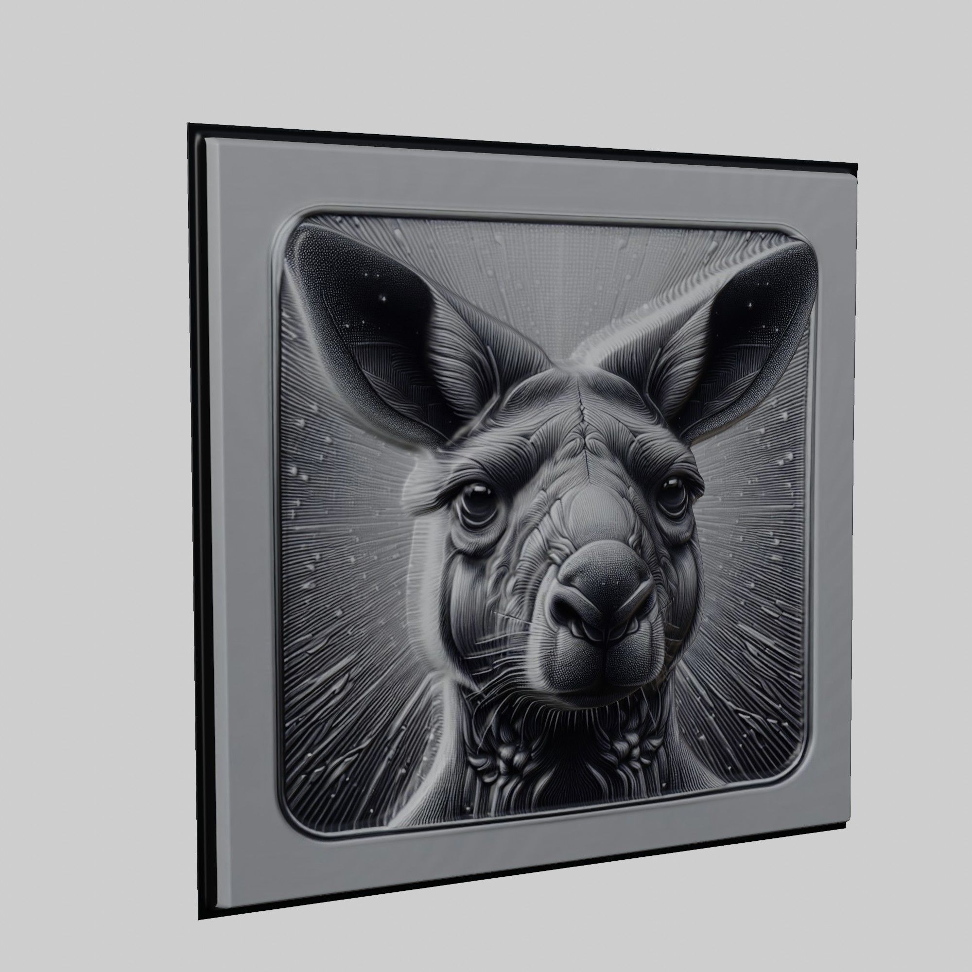 Kangaroo Animal 3D print model_1