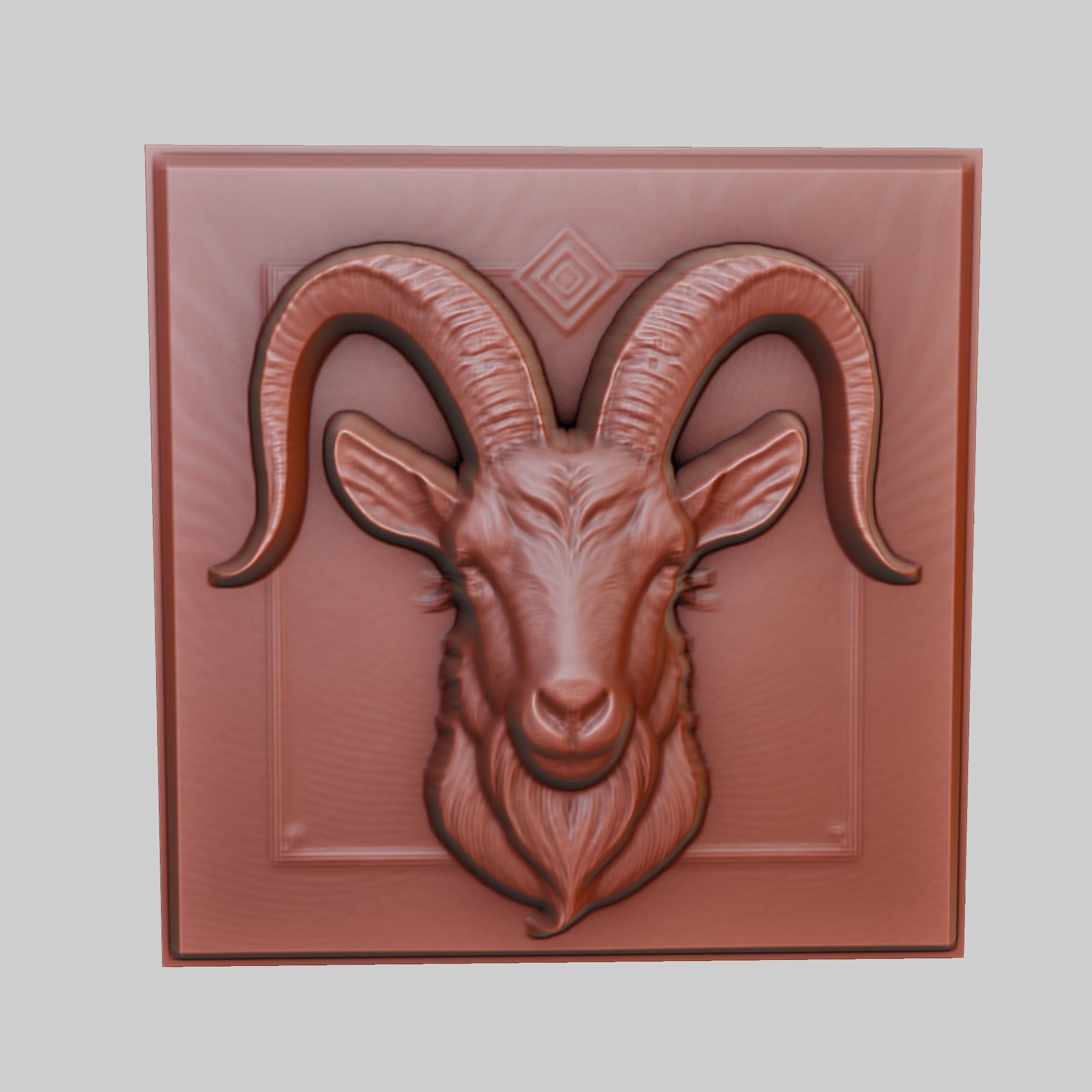 Goat Animal 3D print model_2