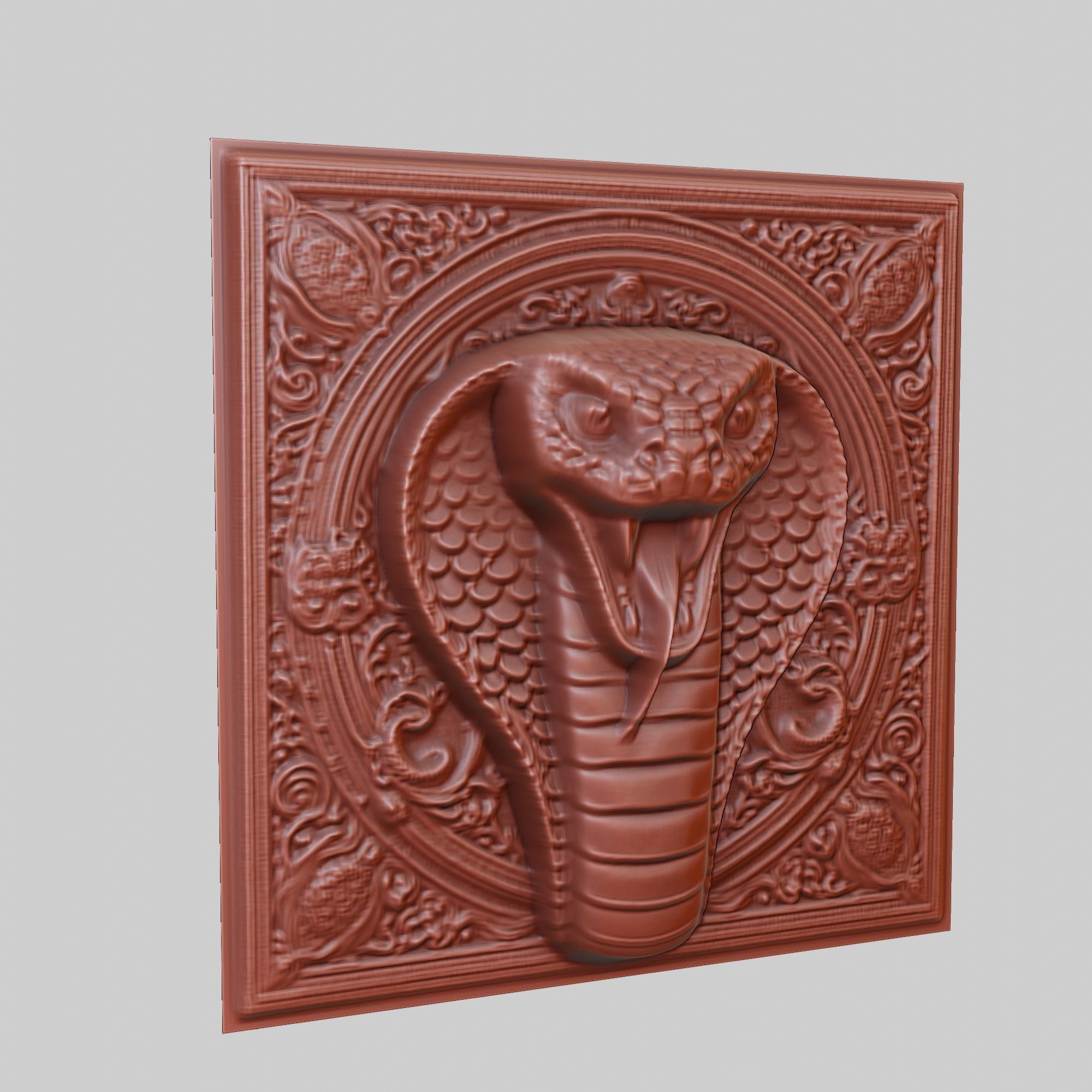 King Cobra Animal 3D print model_3