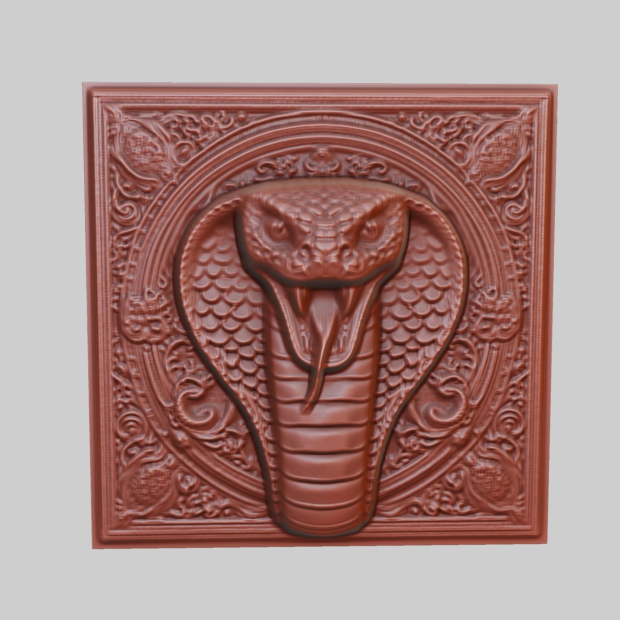 King Cobra Animal 3D print model_2