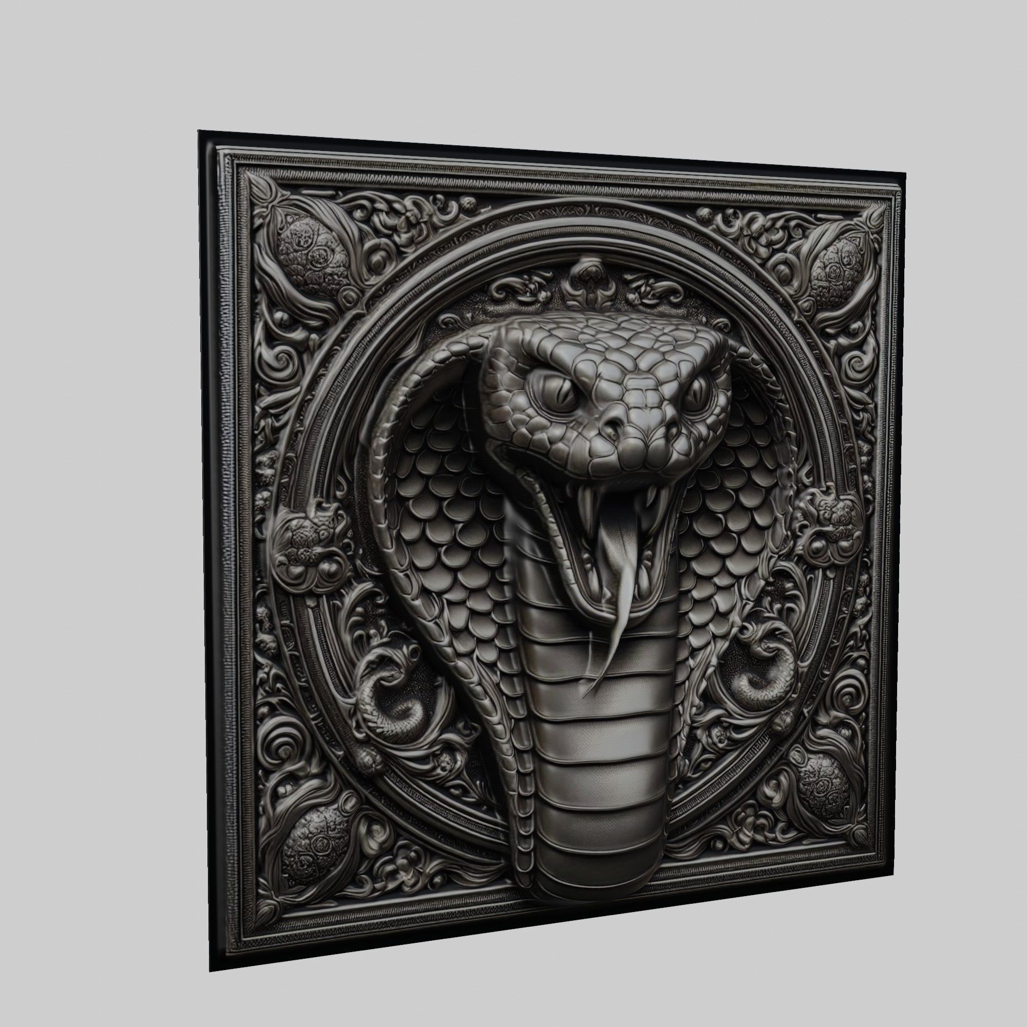 King Cobra Animal 3D print model_1