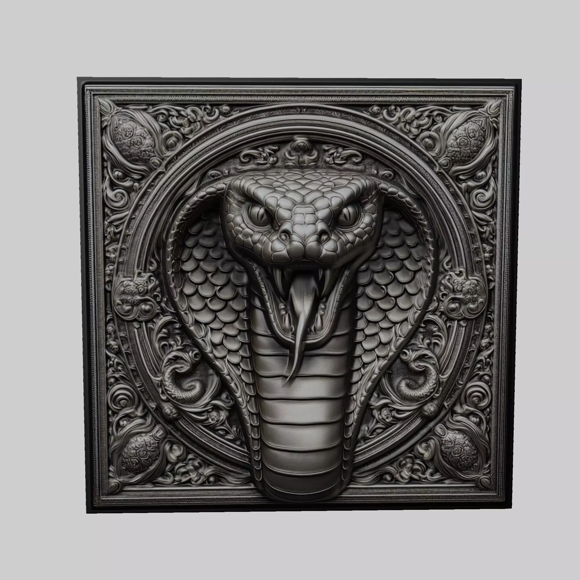 King Cobra Animal 3D print model_0