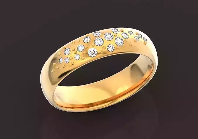 Diamond Wedding Ring 1329