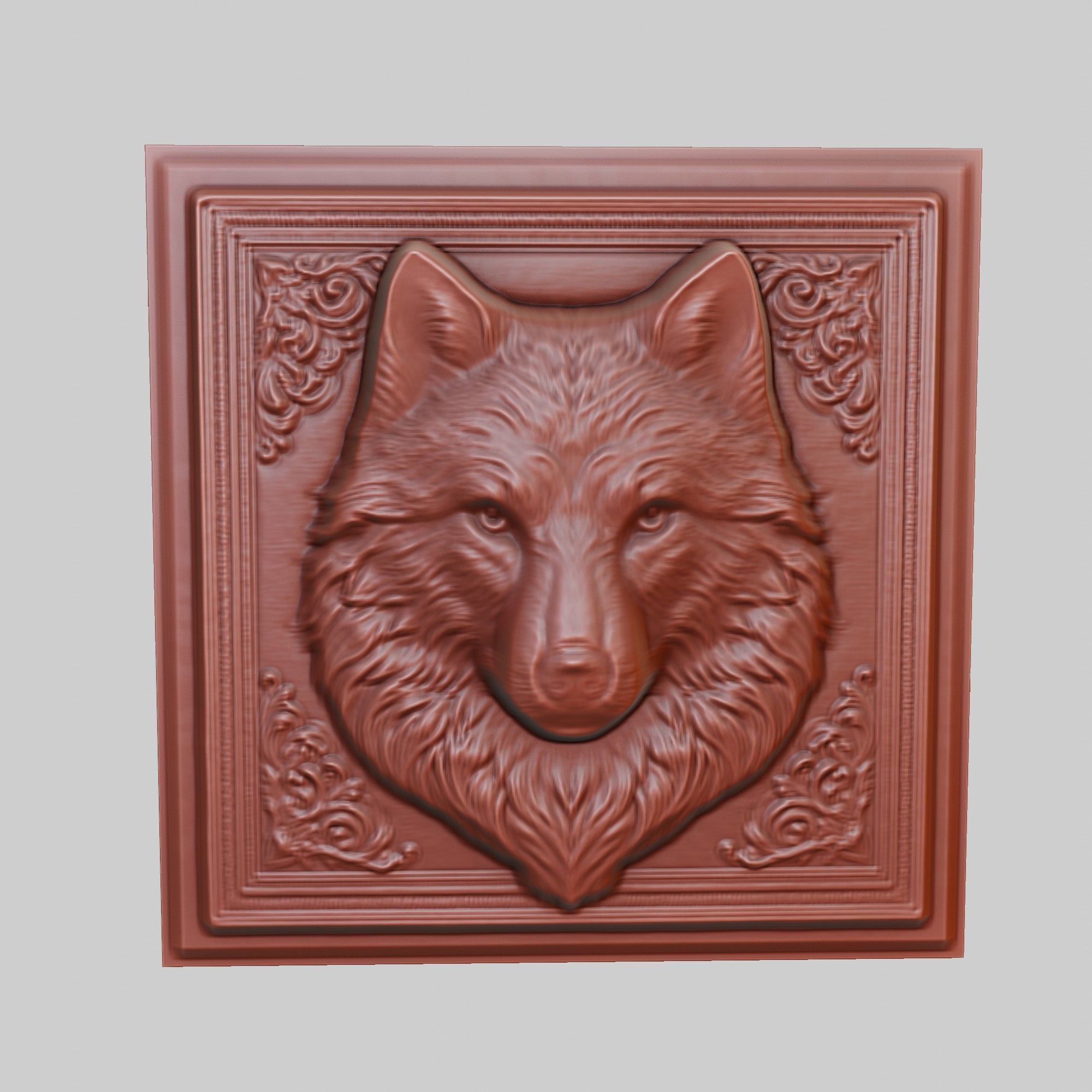 Wolf Animal 3D print model_2