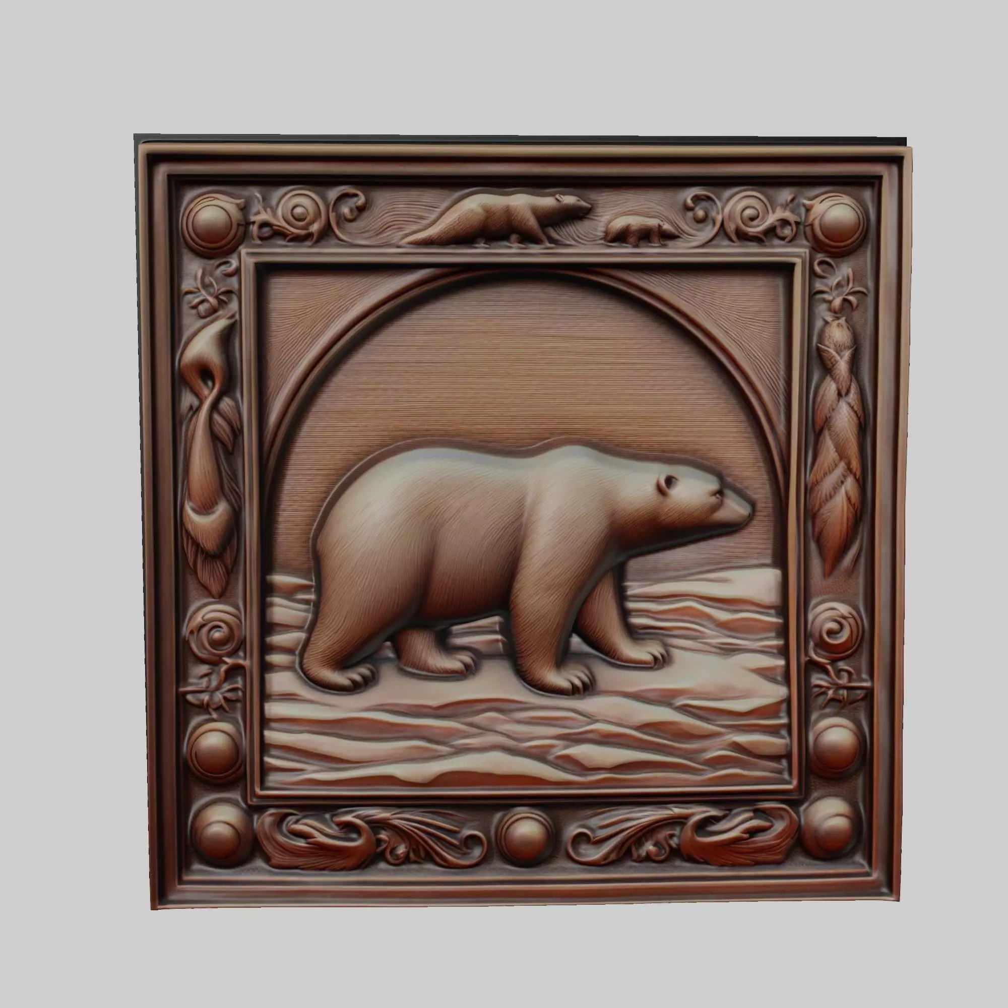 Polar Bear Animal 3D print model_0