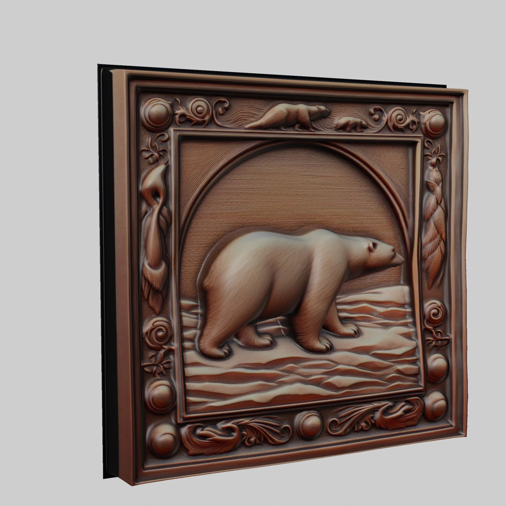 Polar Bear Animal 3D print model_1