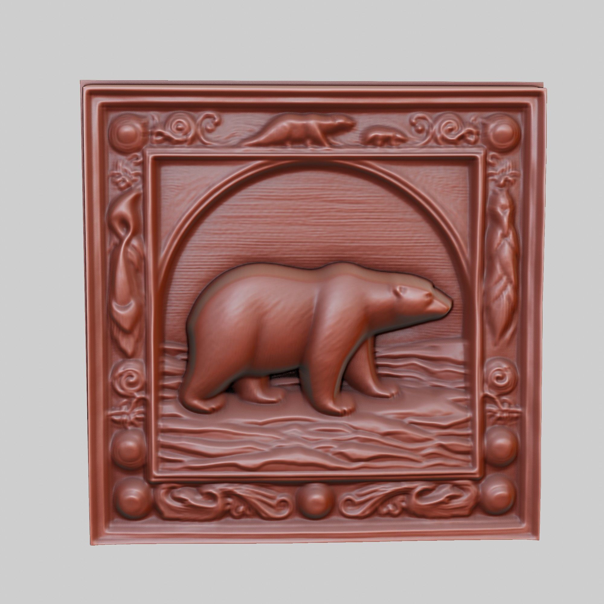 Polar Bear Animal 3D print model_2