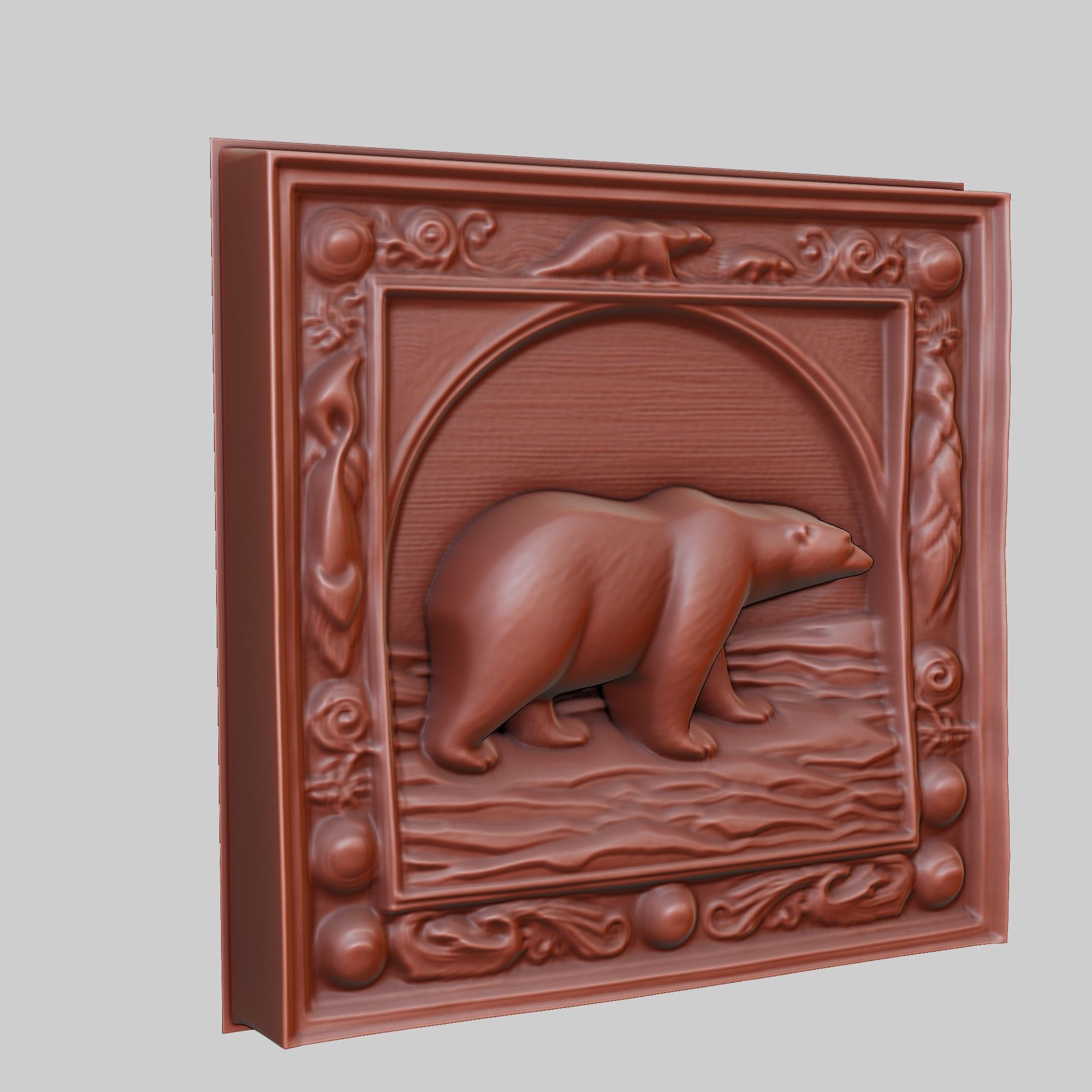Polar Bear Animal 3D print model_3