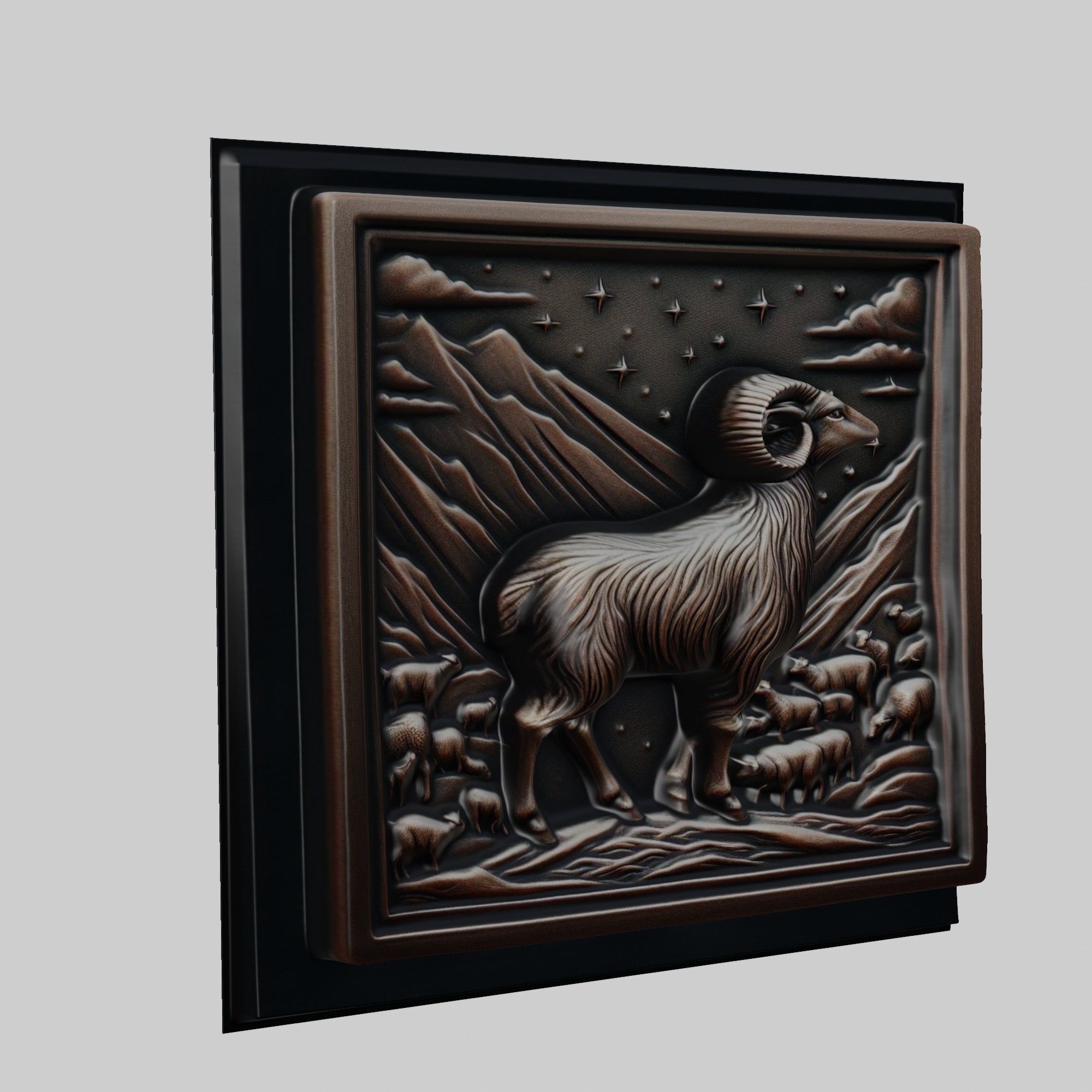 Lamb Animal 3D print model_1