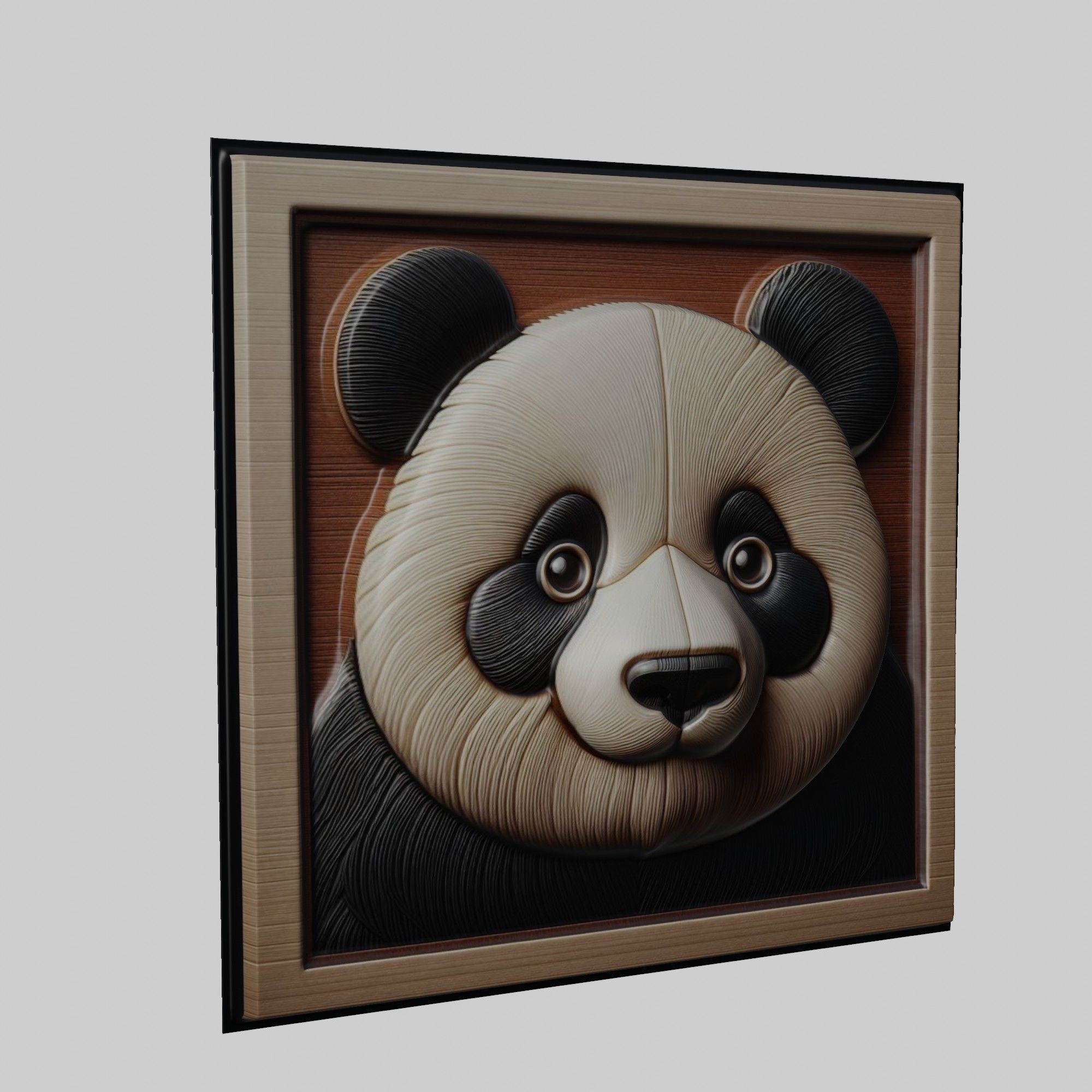 Panda Animal 3D print model_1