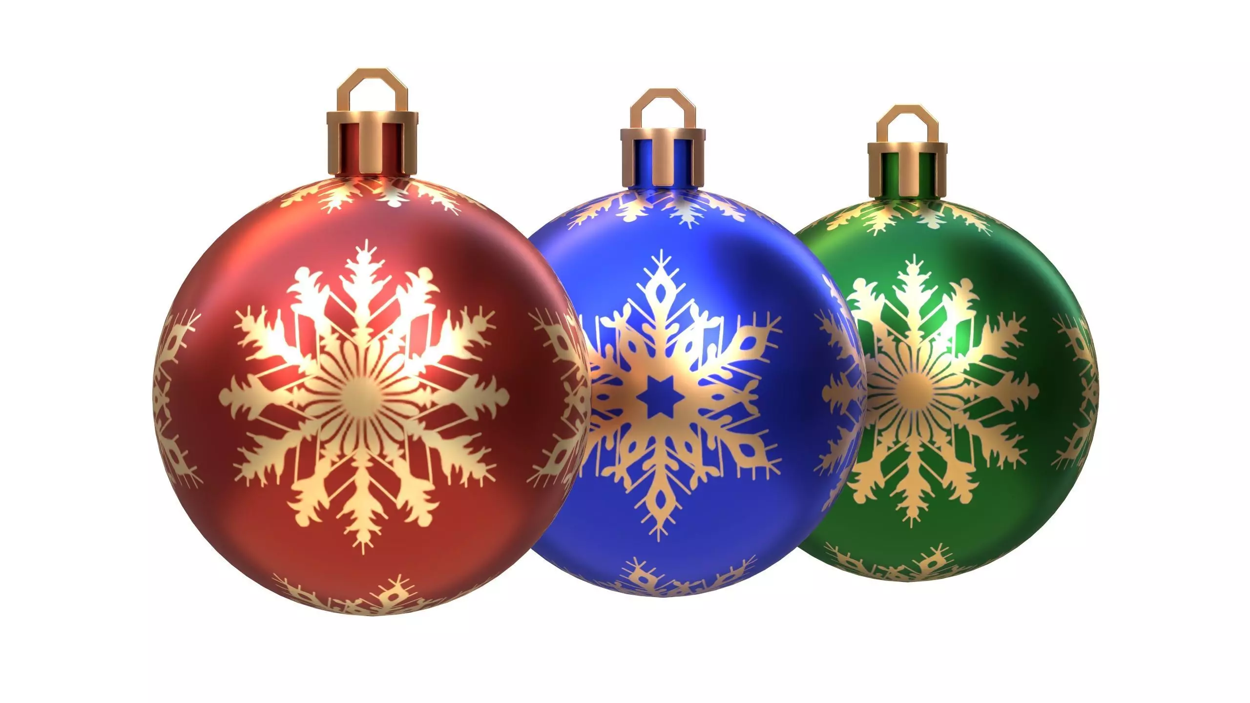 Christmas Ball Collection 02 Low-poly 3D model_0