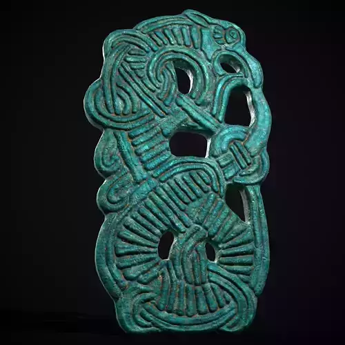 Enmeshed Dragon Brooch