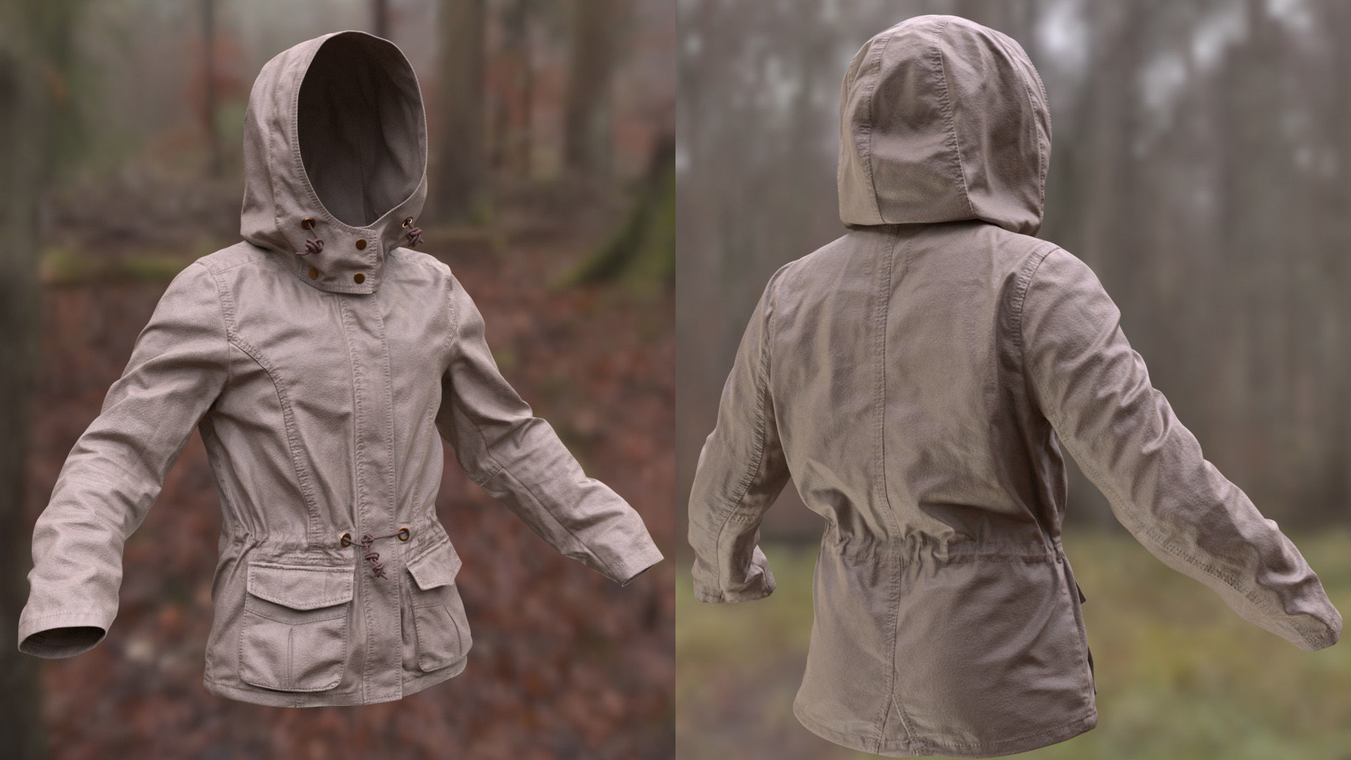 Jacket 98 - All MH Bodies and UE5 Skeletons - Rigged Low-poly 3D model_8