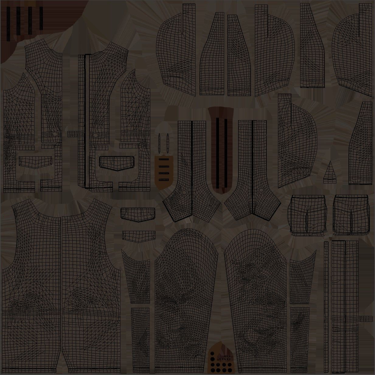 Jacket 98 - All MH Bodies and UE5 Skeletons - Rigged Low-poly 3D model_21