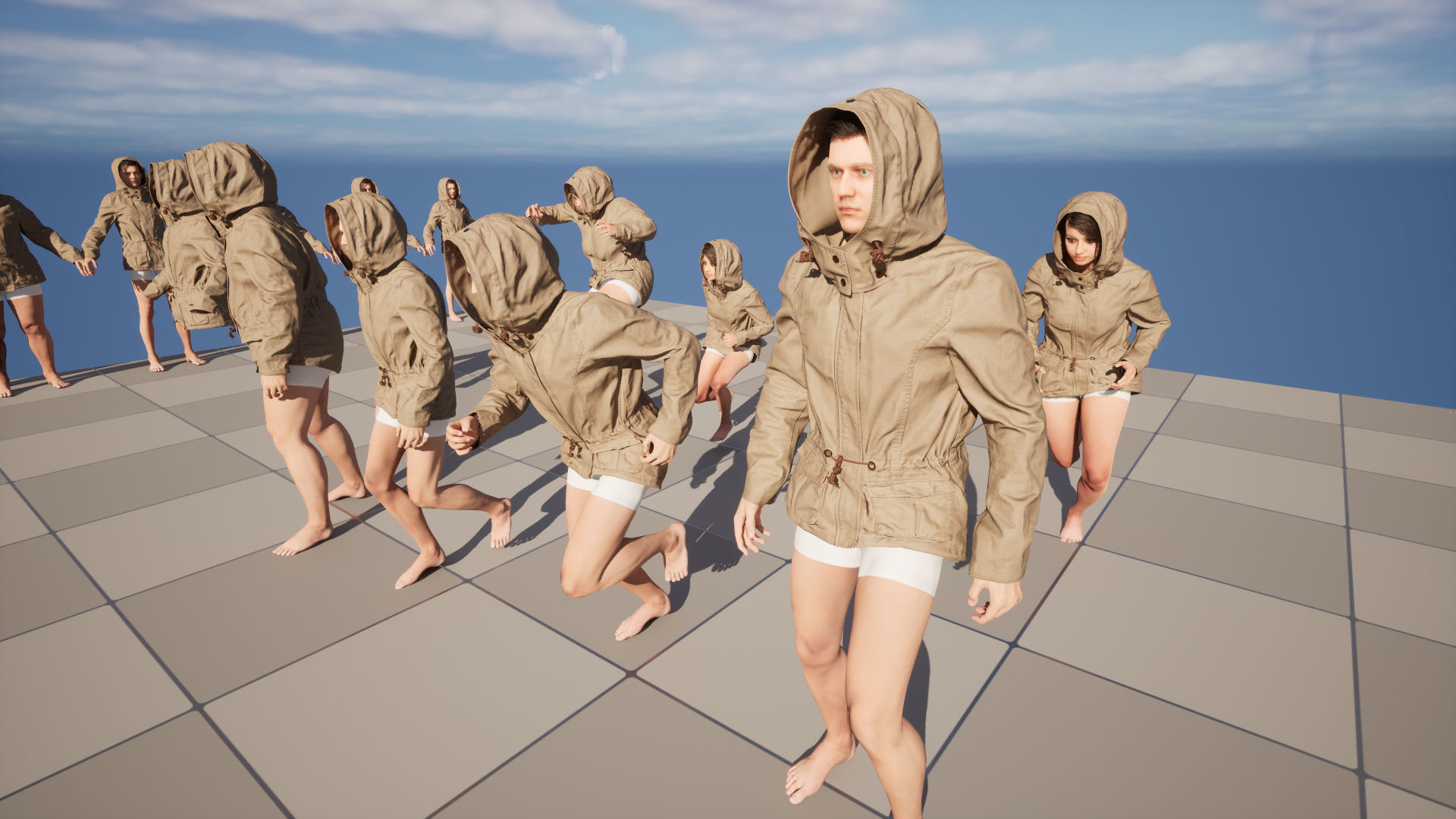 Jacket 98 - All MH Bodies and UE5 Skeletons - Rigged Low-poly 3D model_16