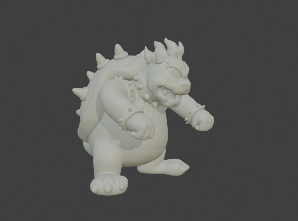 bowser 3d model 3D print model_3