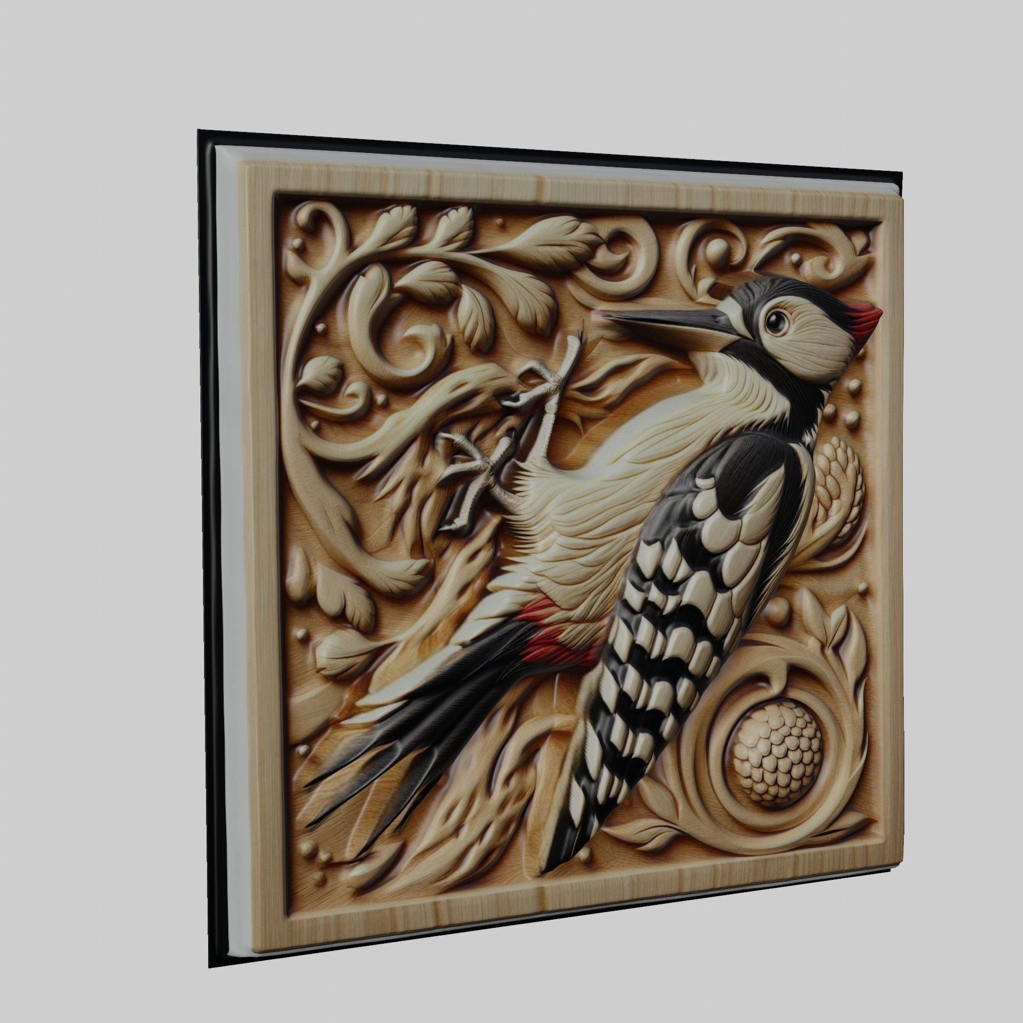 Woodpecker Animal 3D print model_1